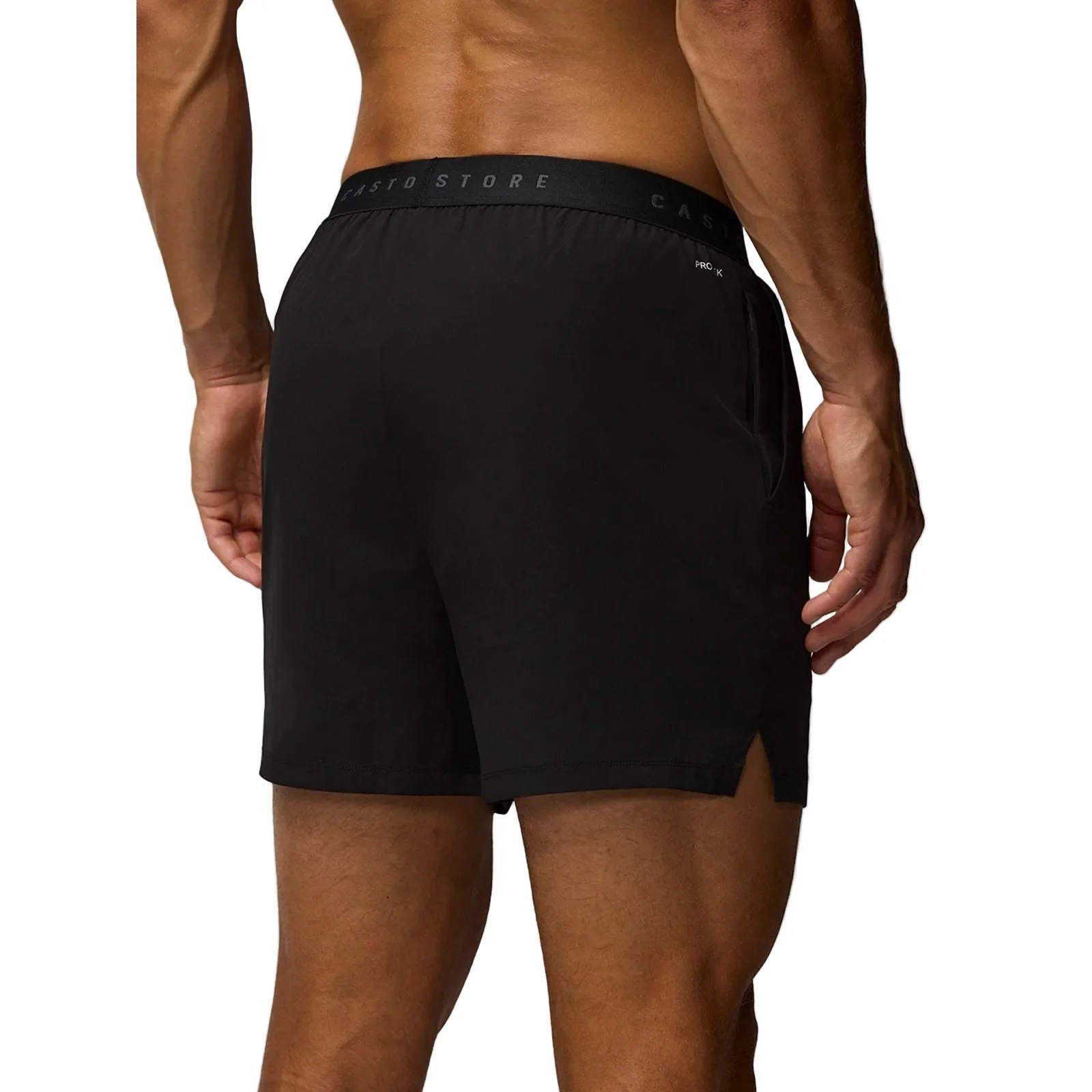 Castore 5" Branded Elastic Men's Black Activewear Shorts - Image 2
