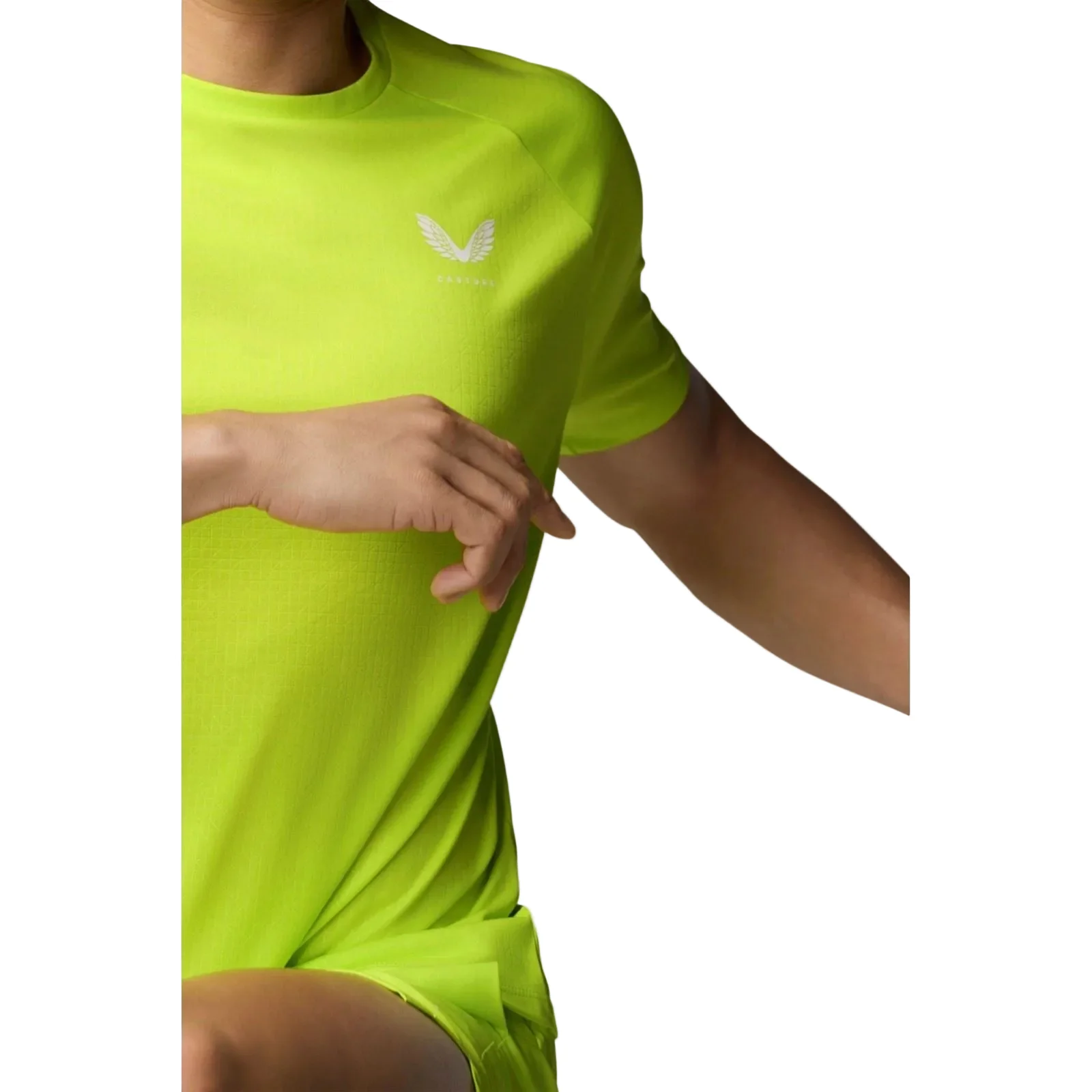 Castore Adapt T-Shirt Polyester Men's Green Activewear T-Shirts - Image 6