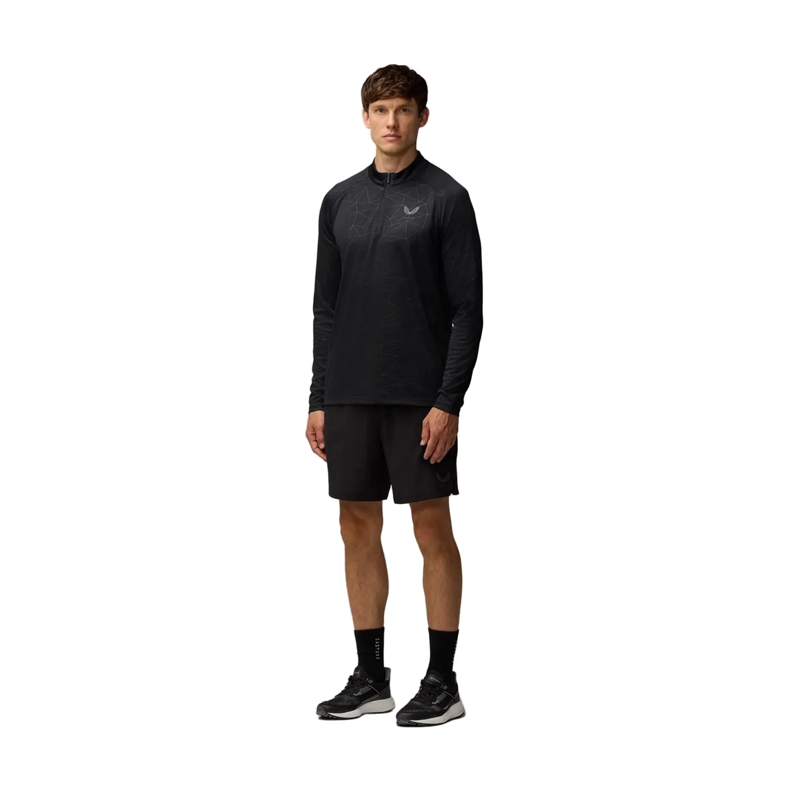 Castore Adapt Training 1/4 Zip Top Polyester Men's Black Activewear T-Shirts - Image 4