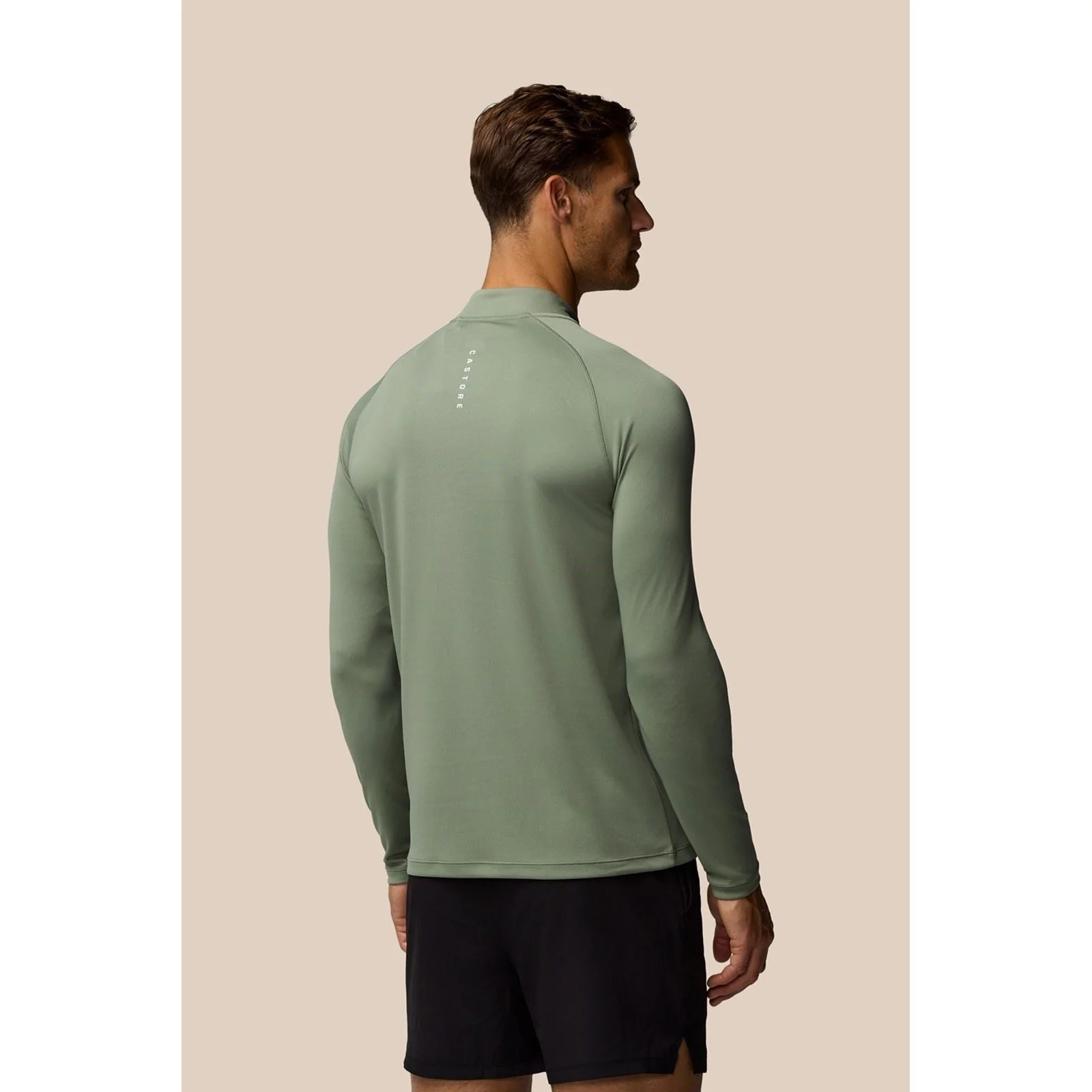 Castore Adapt Training 1/4 Zip Top Polyester Men's Blue Activewear T-Shirts - Image 2