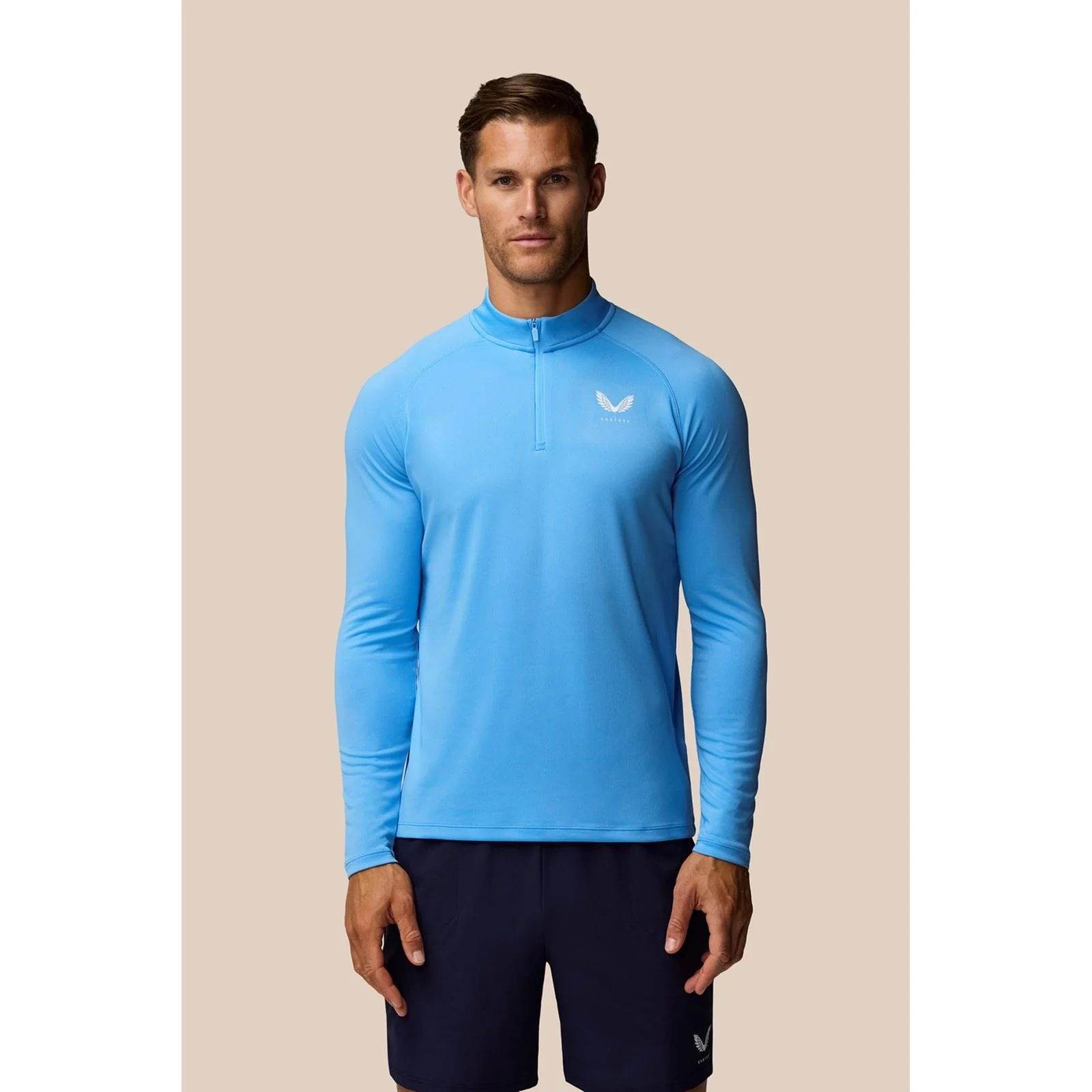 Castore Adapt Training 1/4 Zip Top Polyester Men's Green Activewear T-Shirts