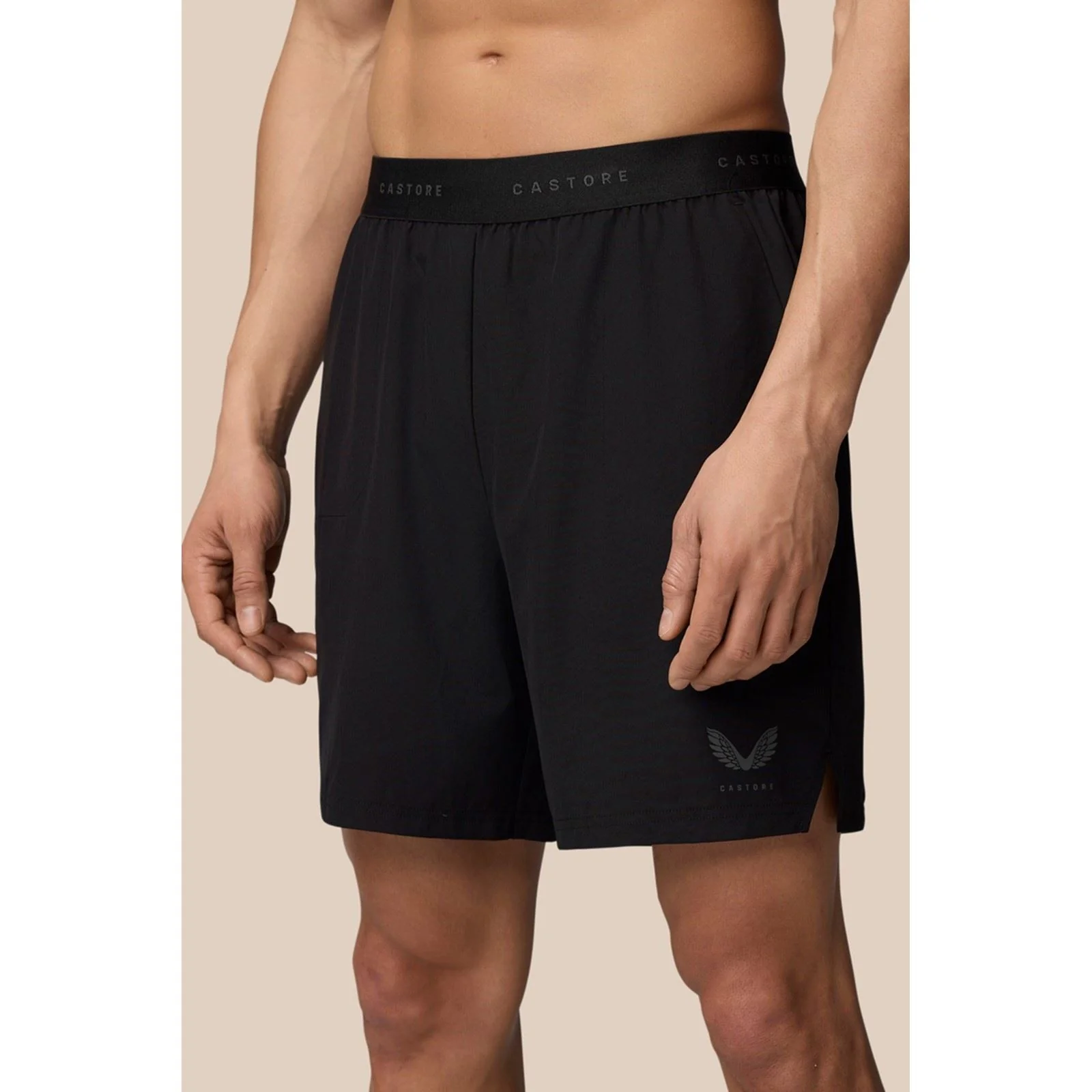 Castore Branded Elastic Shorts Polyester Men's Black - Image 2