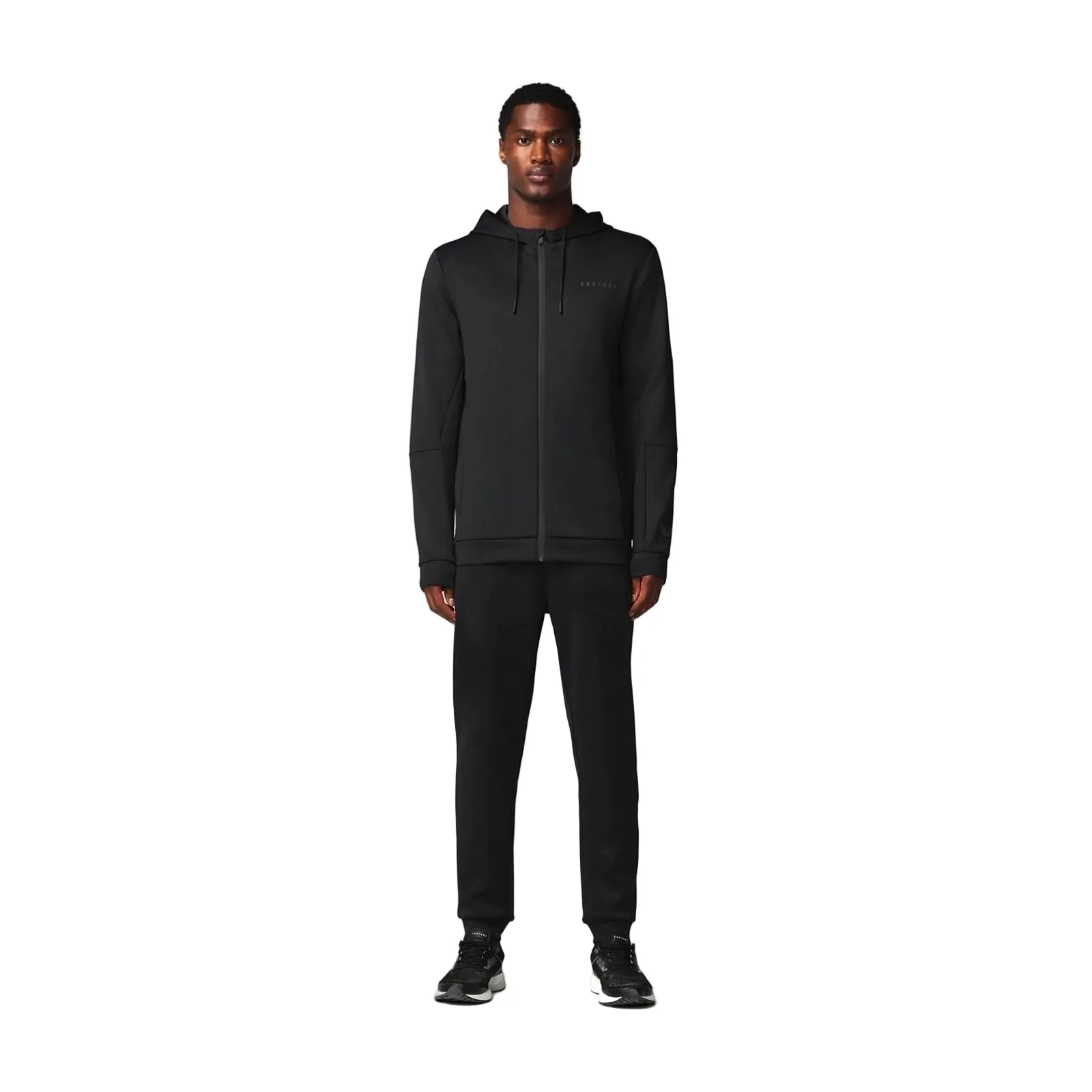 Castore Flex Full Zip Men's Black Hooded Sweatshirt - Image 4