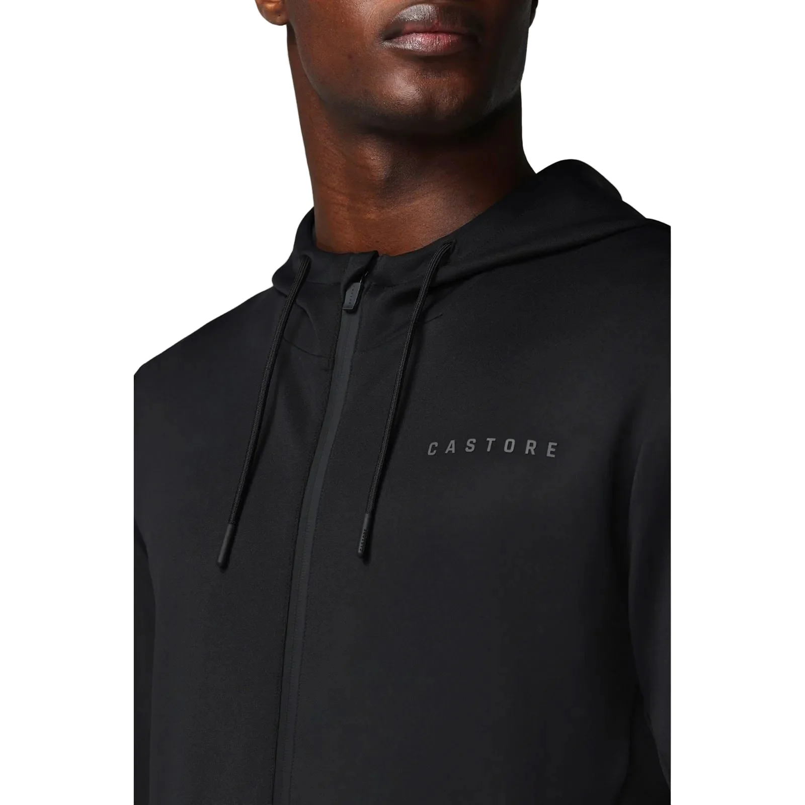 Castore Flex Full Zip Men's Black Hooded Sweatshirt - Image 7