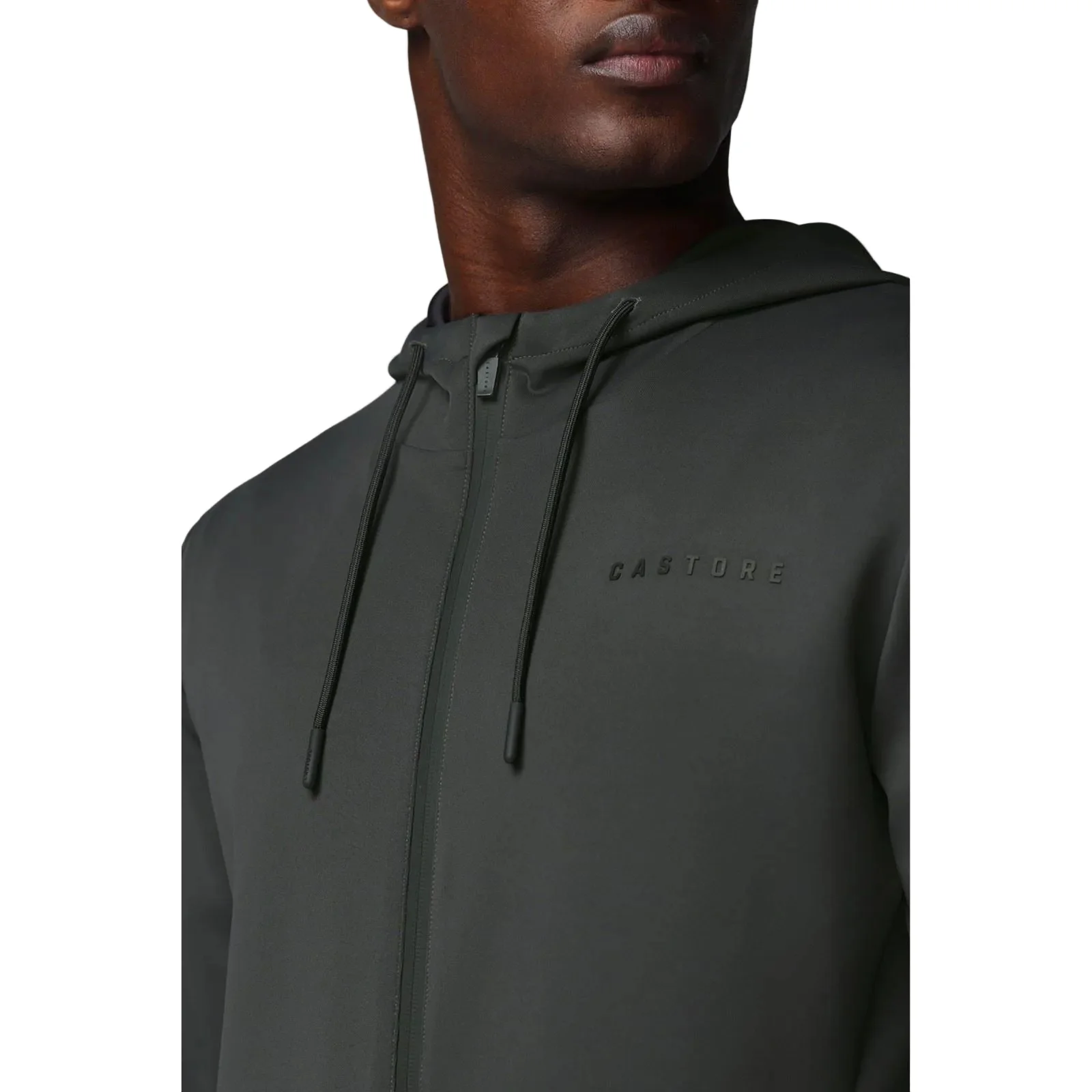 Castore Flex Full Zip Men's Grey Hooded Sweatshirt - Image 8