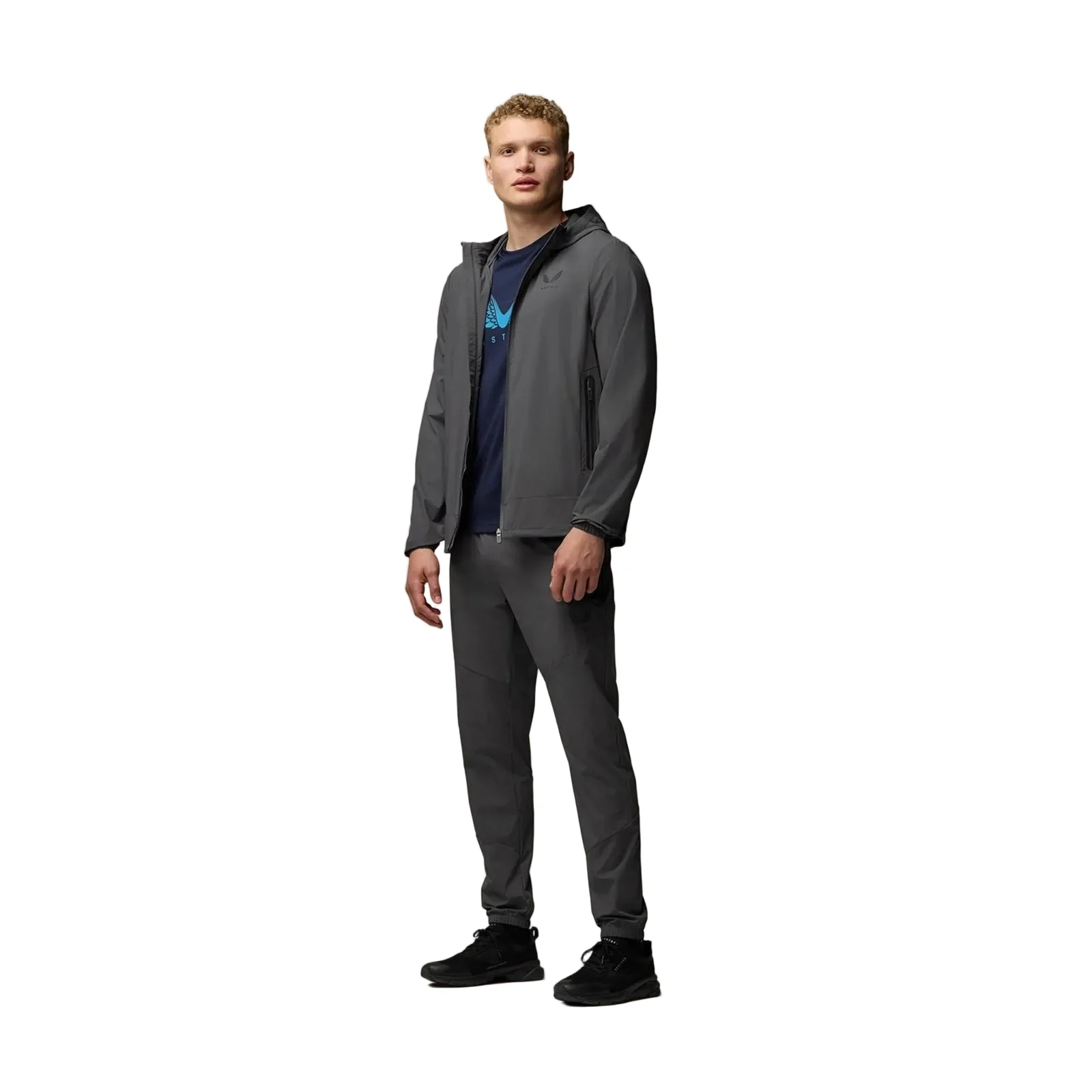 Castore Lightweight Flex Jacket Men's Grey Track Jackets - Image 3