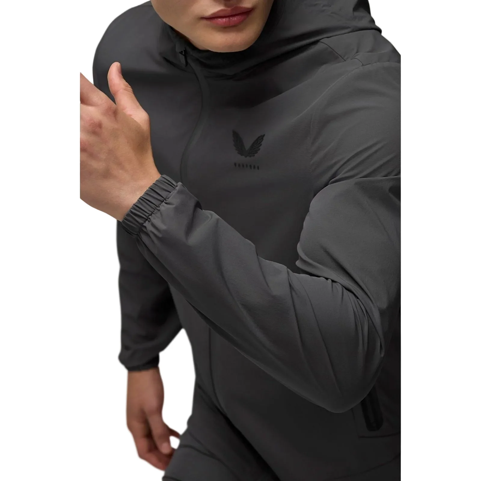 Castore Lightweight Flex Jacket Men's Grey Track Jackets - Image 4