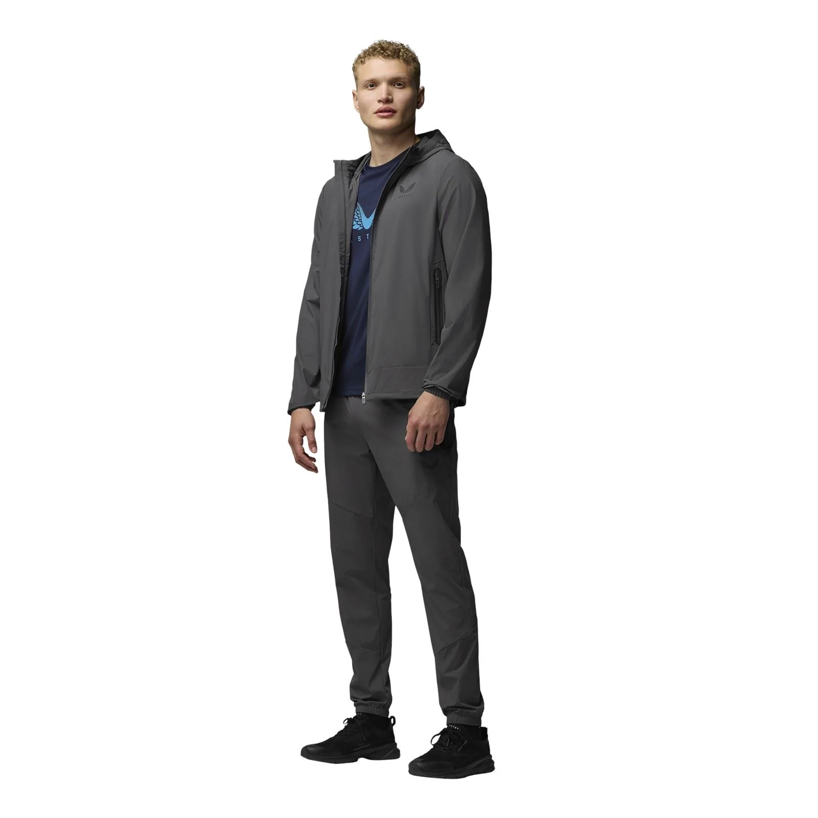 Castore Lightweight Flex Jacket Men's Grey Track Jackets - Image 8