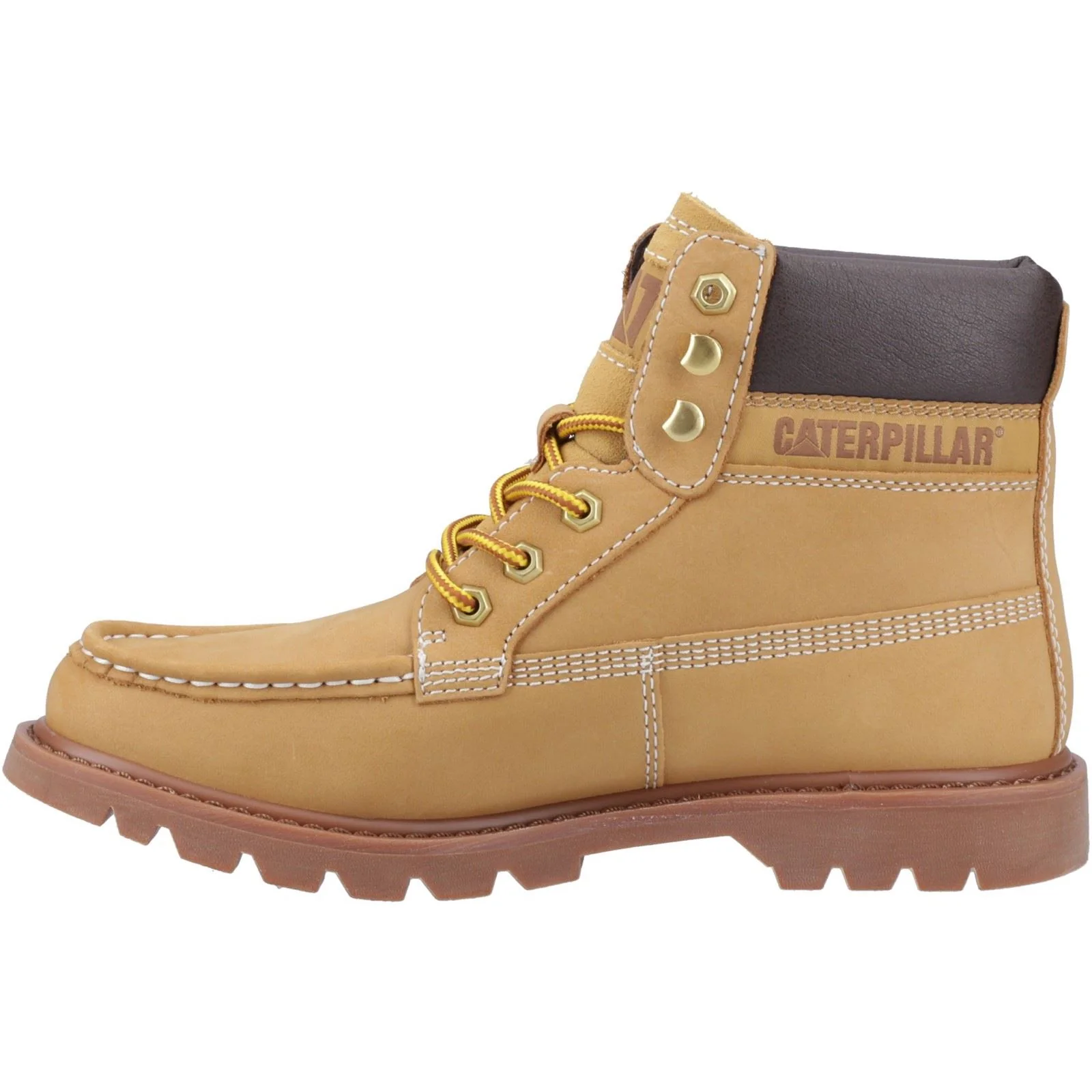 CAT Lifestyle Colorado Moc Toe Leather Men's Honey Reset Ankle Boots - Image 4