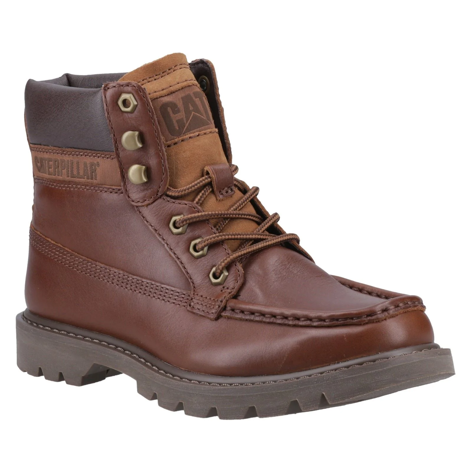 CAT Lifestyle Colorado Moc Toe Leather Men's Nuthatch Ankle Boots - Image 6