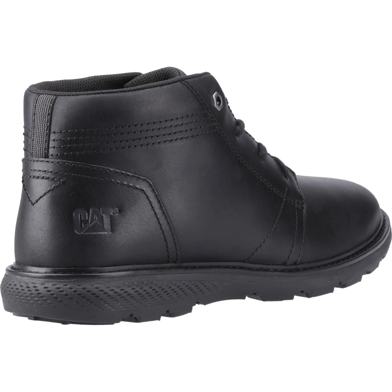 CAT Lifestyle Trey 2.0 Leather Men's Black Ankle Boots - Image 2