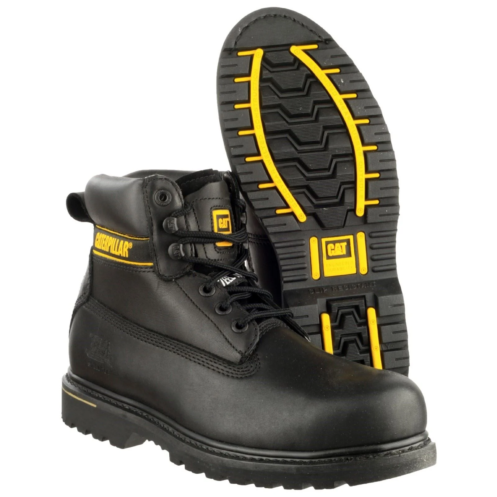 Caterpillar Men's Holton Safety Boot in Black - Image 3