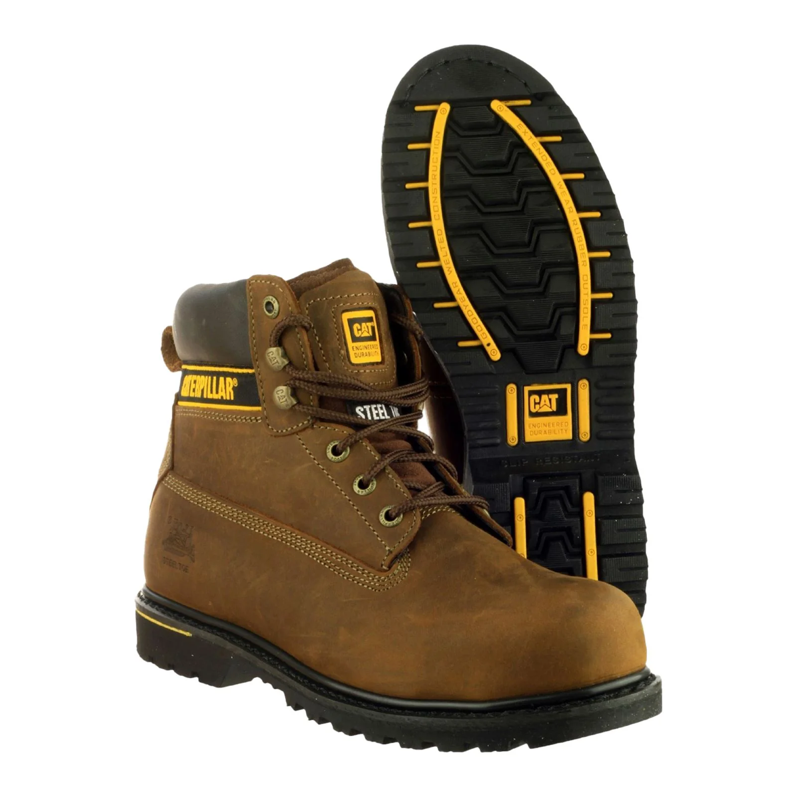 Caterpillar Men's Holton Safety Boot in Brown - Image 8