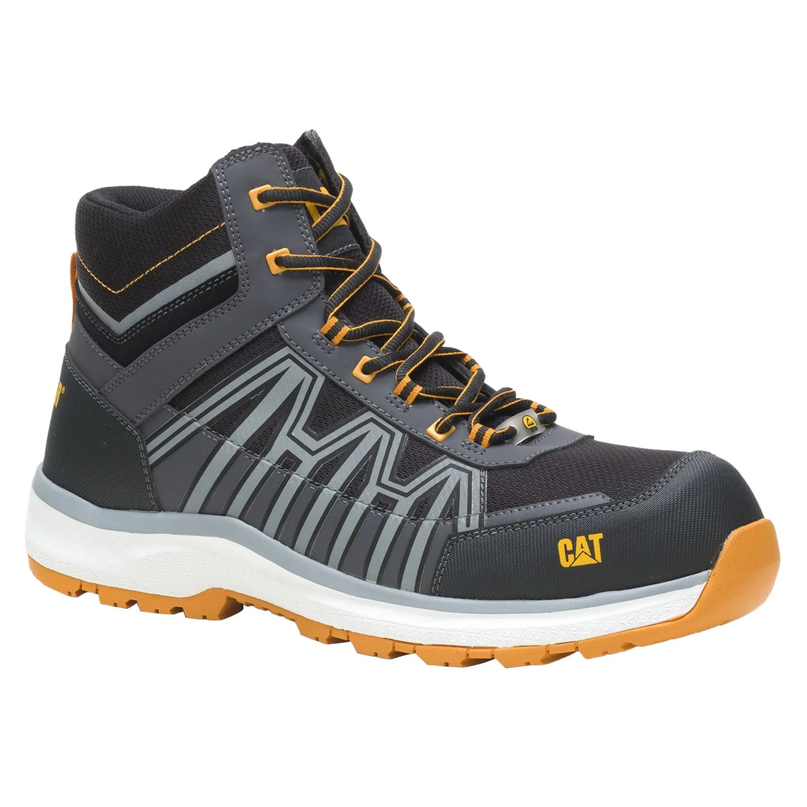 Caterpillar Men's Charge Hiker in Black/Orange - Image 5