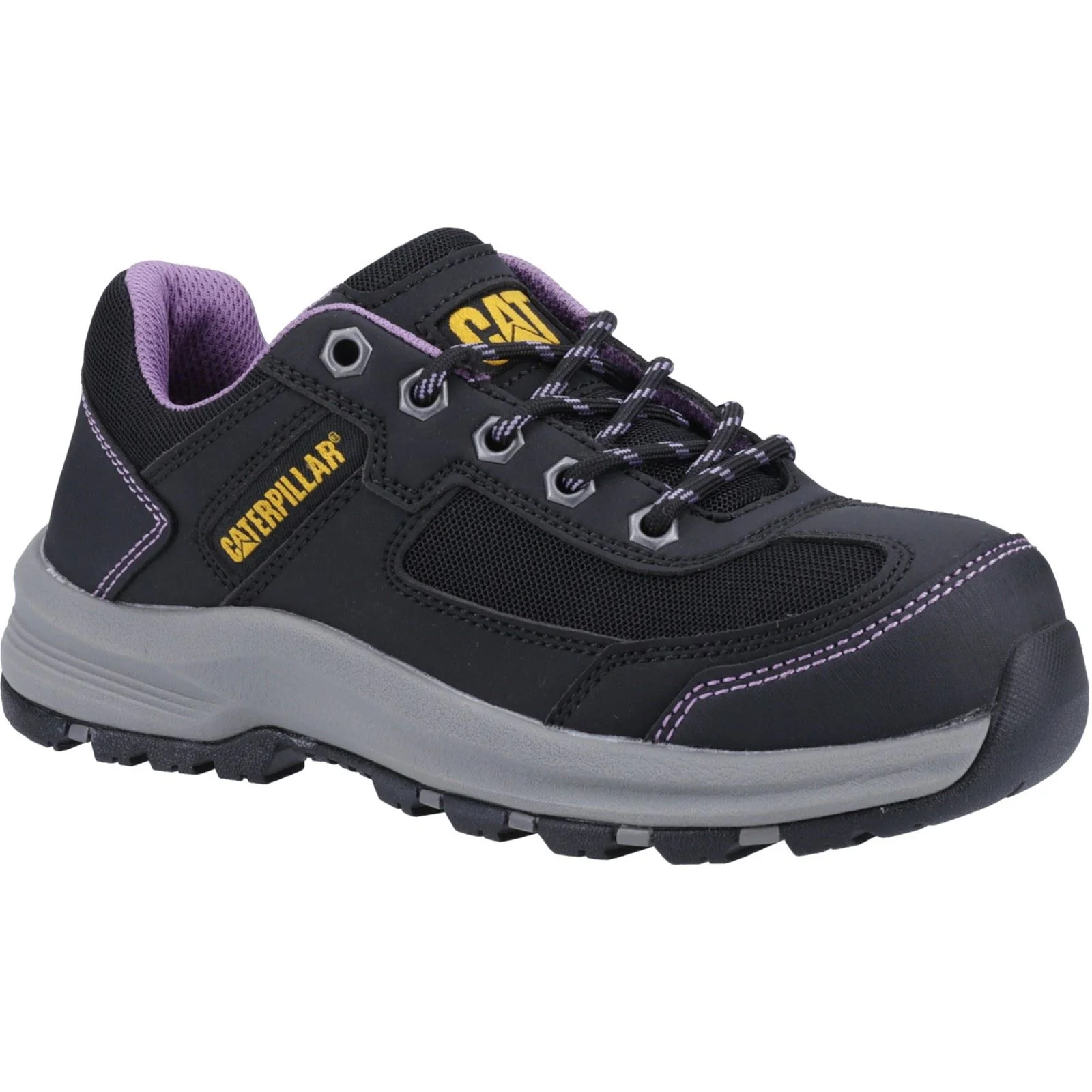 Caterpillar Women's Elmore Work Shoe in Black/Lilac