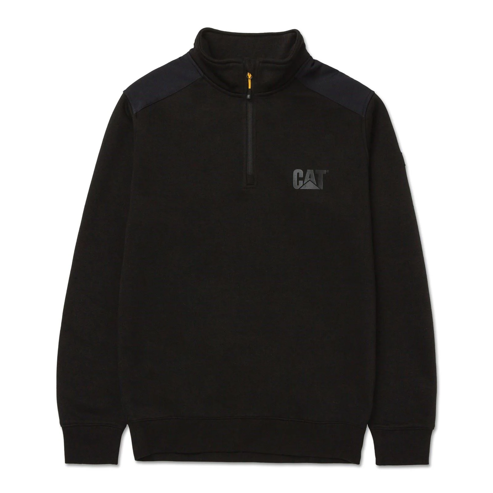 Caterpillar Essential 1/4 Zip Polyester Men's Black Sweatshirt - Image 4