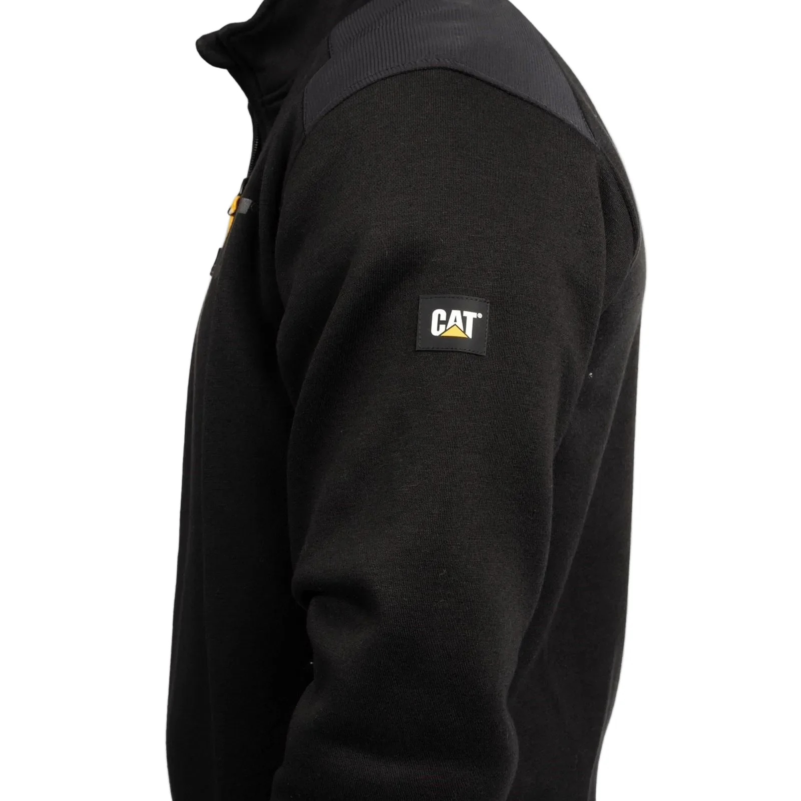 Caterpillar Essential 1/4 Zip Polyester Men's Black Sweatshirt - Image 6