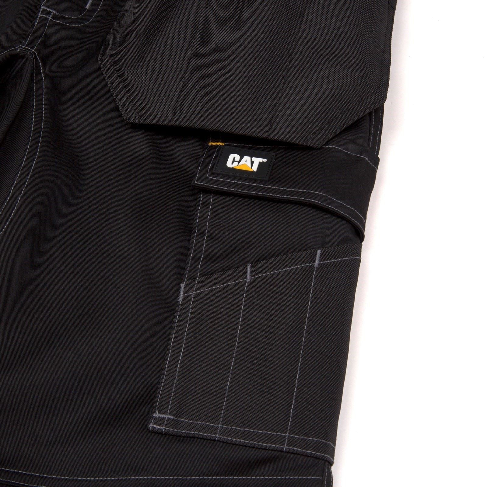 Caterpillar Essential Knee Pocket Stretch Holster Polyester Men's Black Outdoor Trousers - Image 5