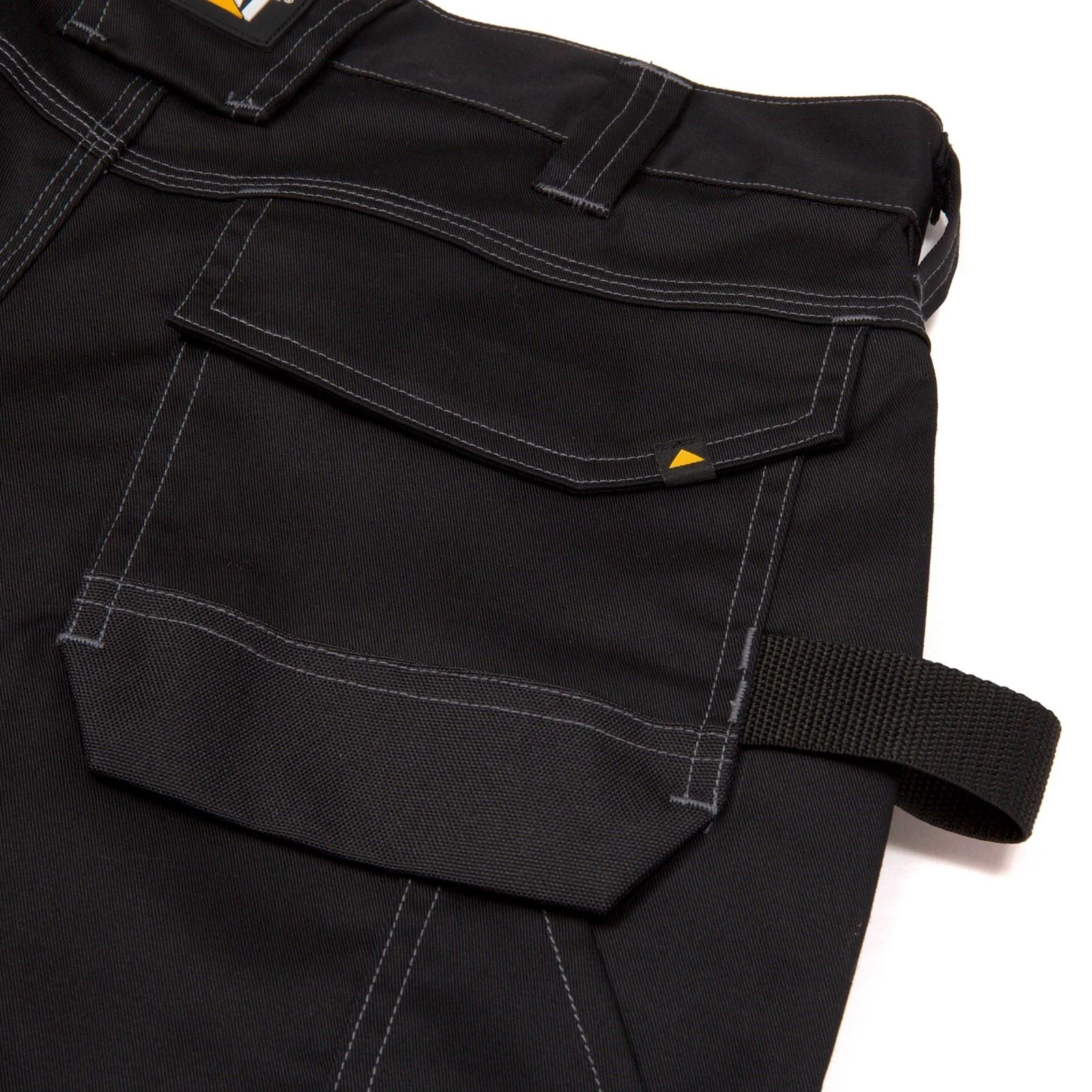 Caterpillar Essential Knee Pocket Stretch Holster Polyester Men's Black Outdoor Trousers - Image 6