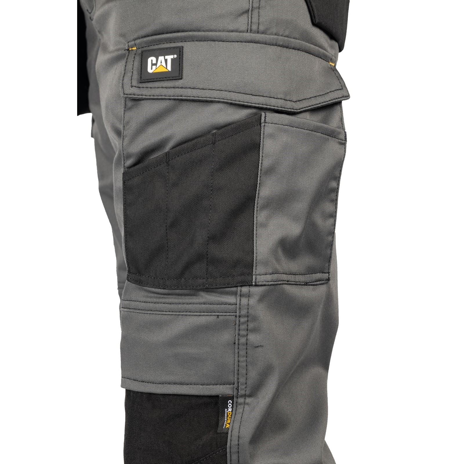 Caterpillar Essential Knee Pocket Stretch Holster Polyester Men's Grey Outdoor Trousers - Image 6