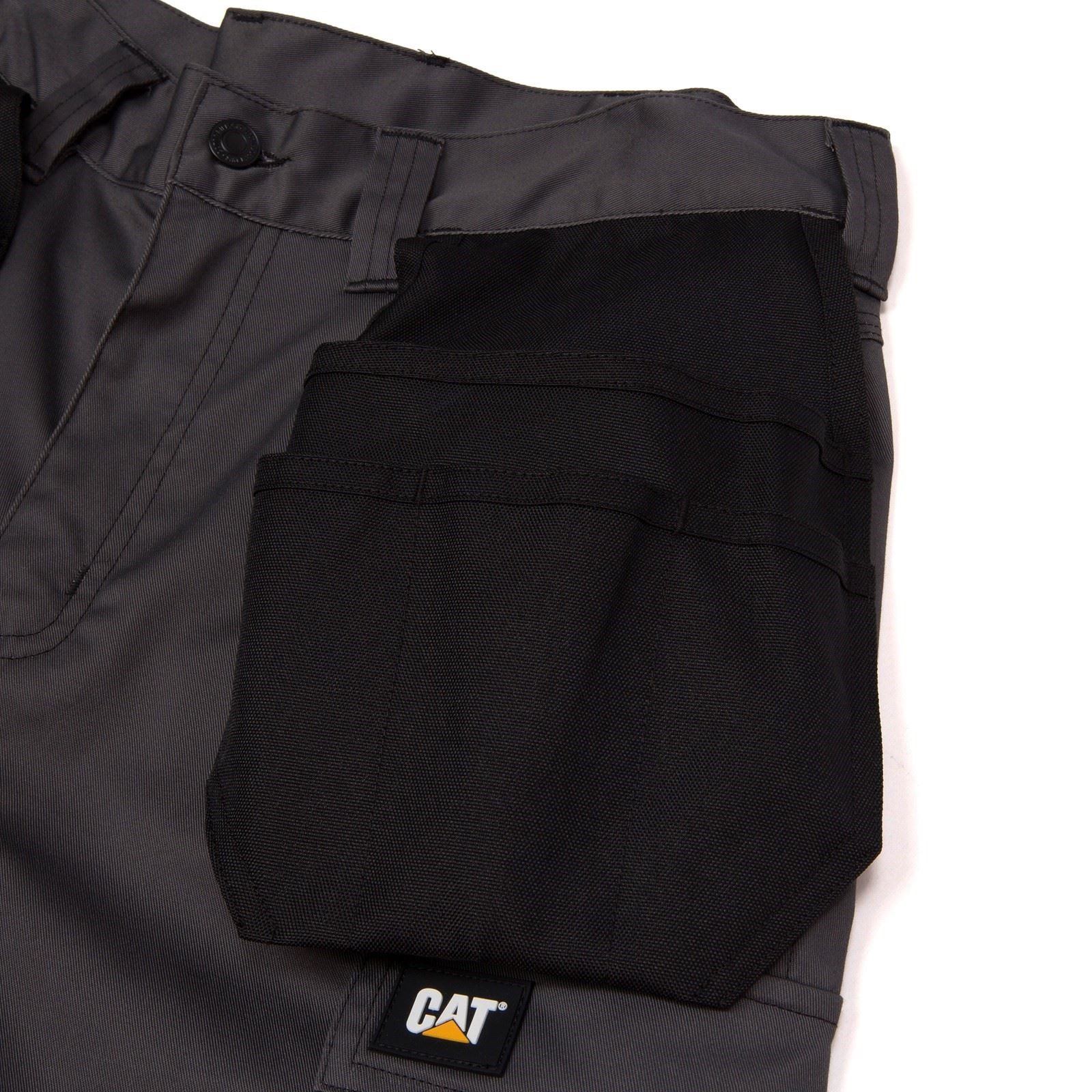 Caterpillar Essential Knee Pocket Stretch Holster Polyester Men's Grey Outdoor Trousers - Image 8