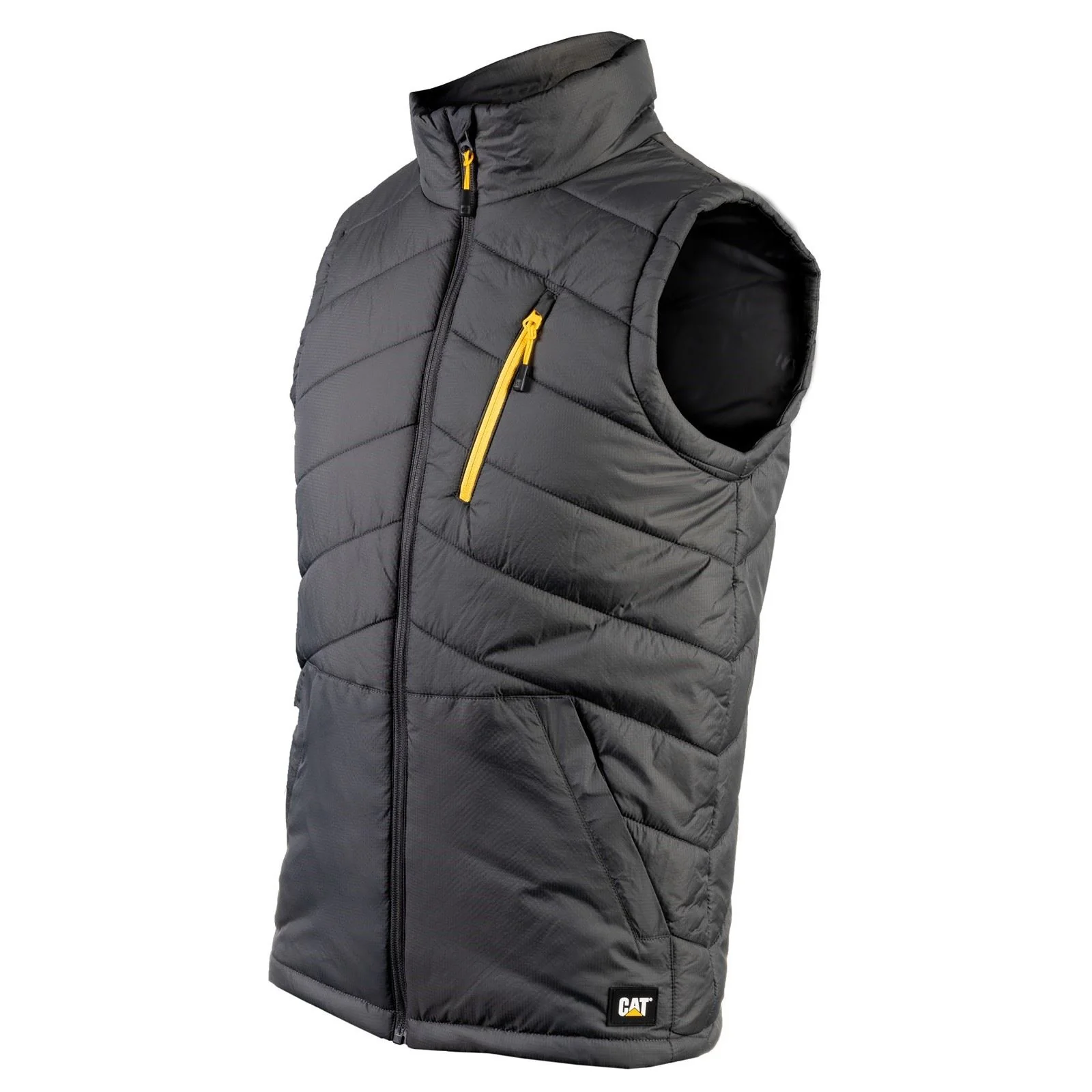 Caterpillar Men's Essentials Body Warmer in Dark Shadow - Image 2