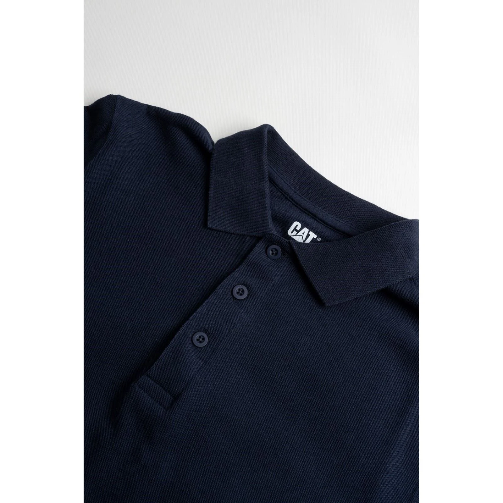 Caterpillar Men's Essentials Polo Shirt in Navy - Image 9