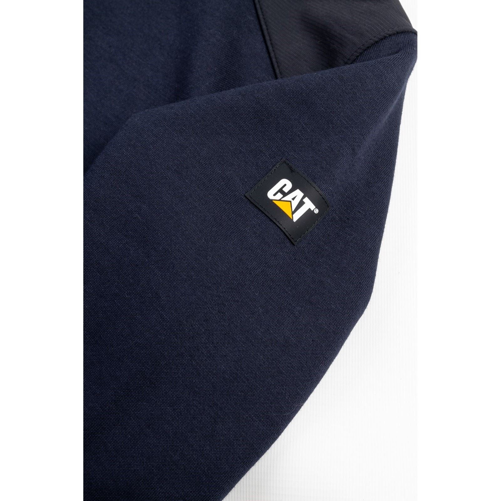 Caterpillar Men's Essentials Hooded Sweatshirt in Navy - Image 6