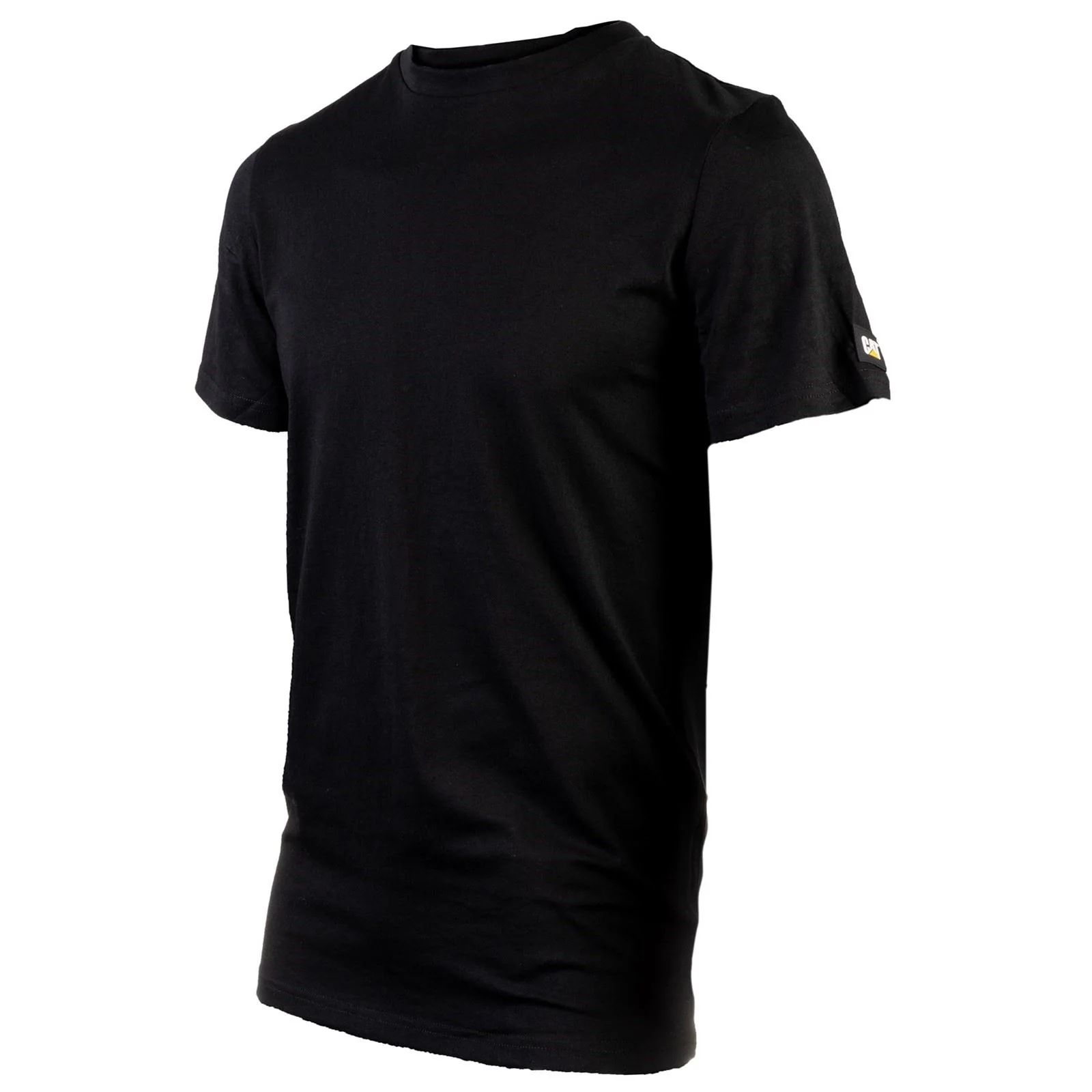 Caterpillar Essentials Short-sleeve Cotton Men's Black T-Shirt - Image 6