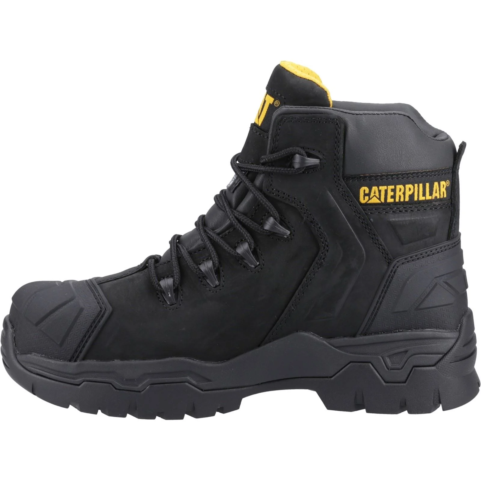 Caterpillar Men's Everett S3 WP Safety Boot in Black - Image 4
