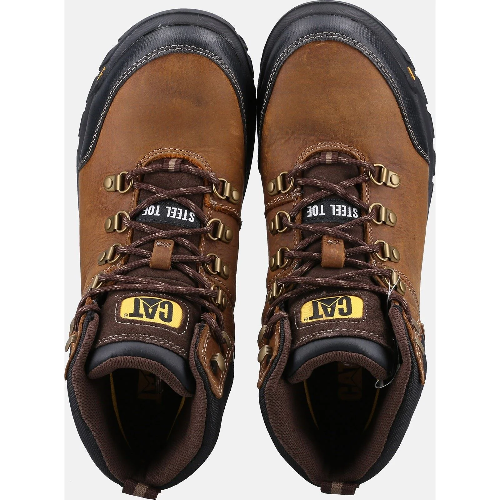 Caterpillar Men's Framework Safety Boot ST S3 WR HRO SRA in Seal Brown - Image 6