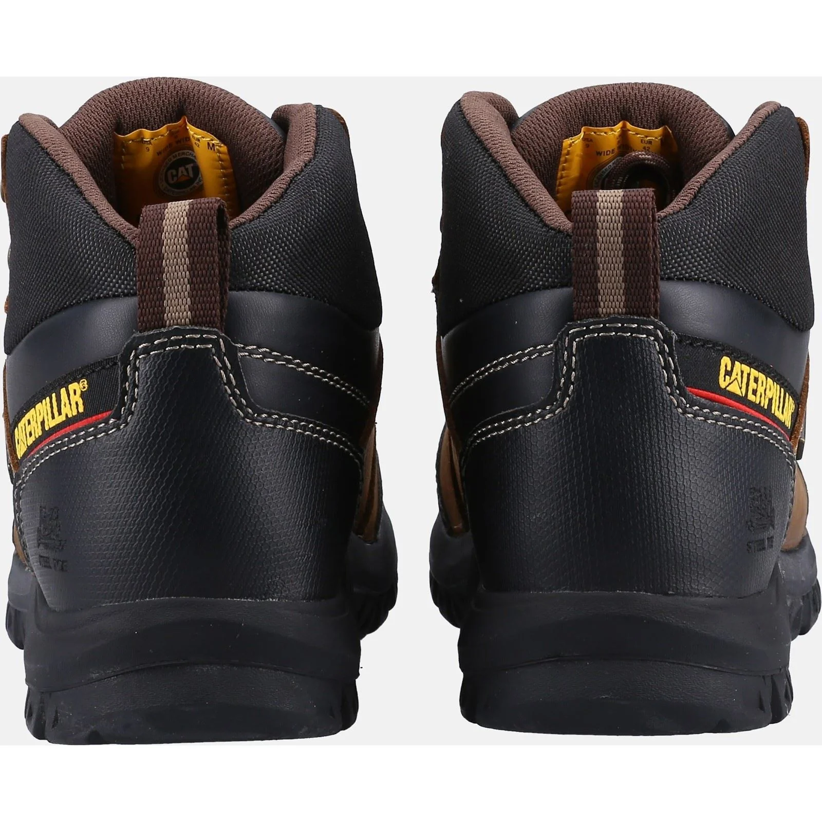 Caterpillar Men's Framework Safety Boot ST S3 WR HRO SRA in Seal Brown - Image 8