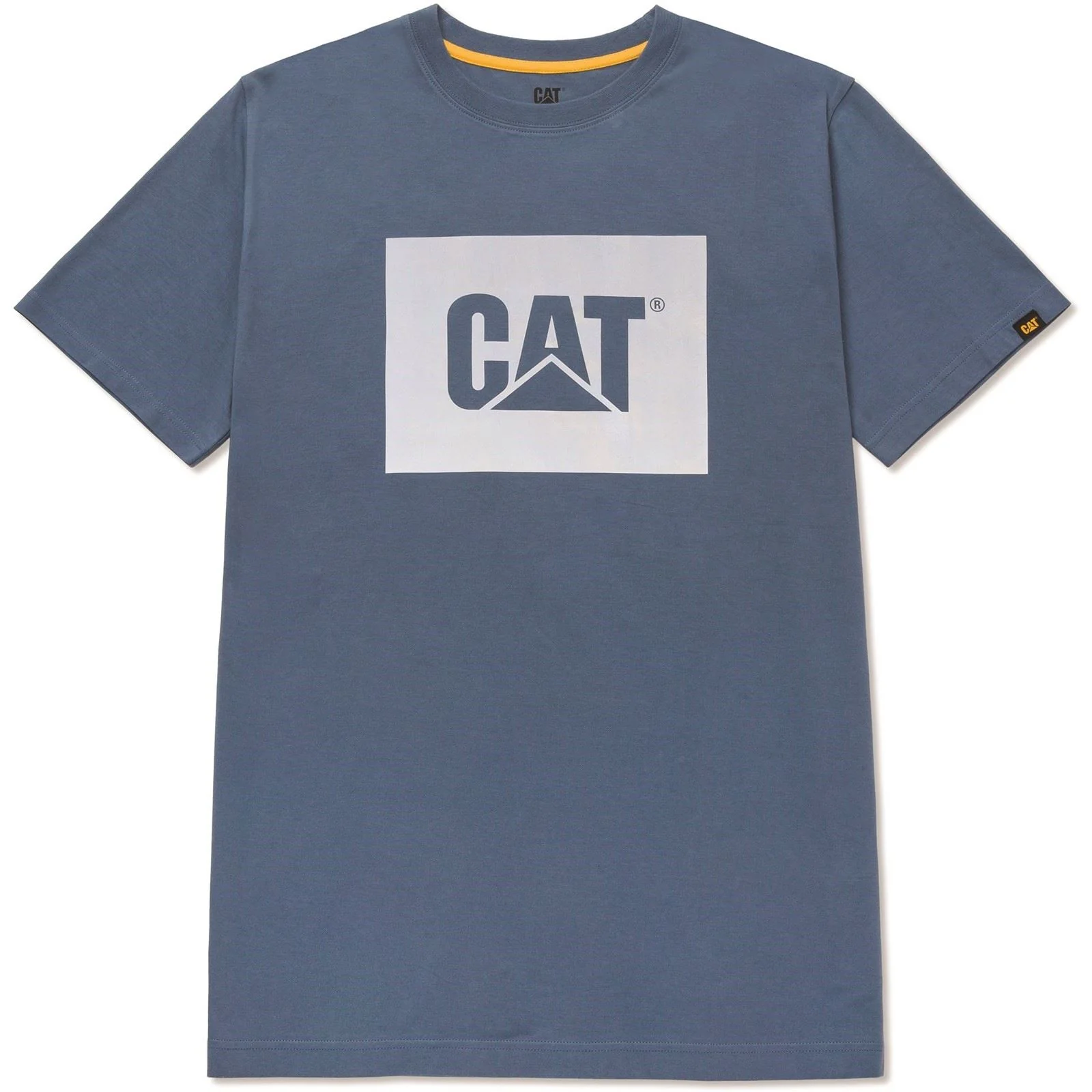 Caterpillar Graphic Cotton Men's Blue T-Shirt - Image 4