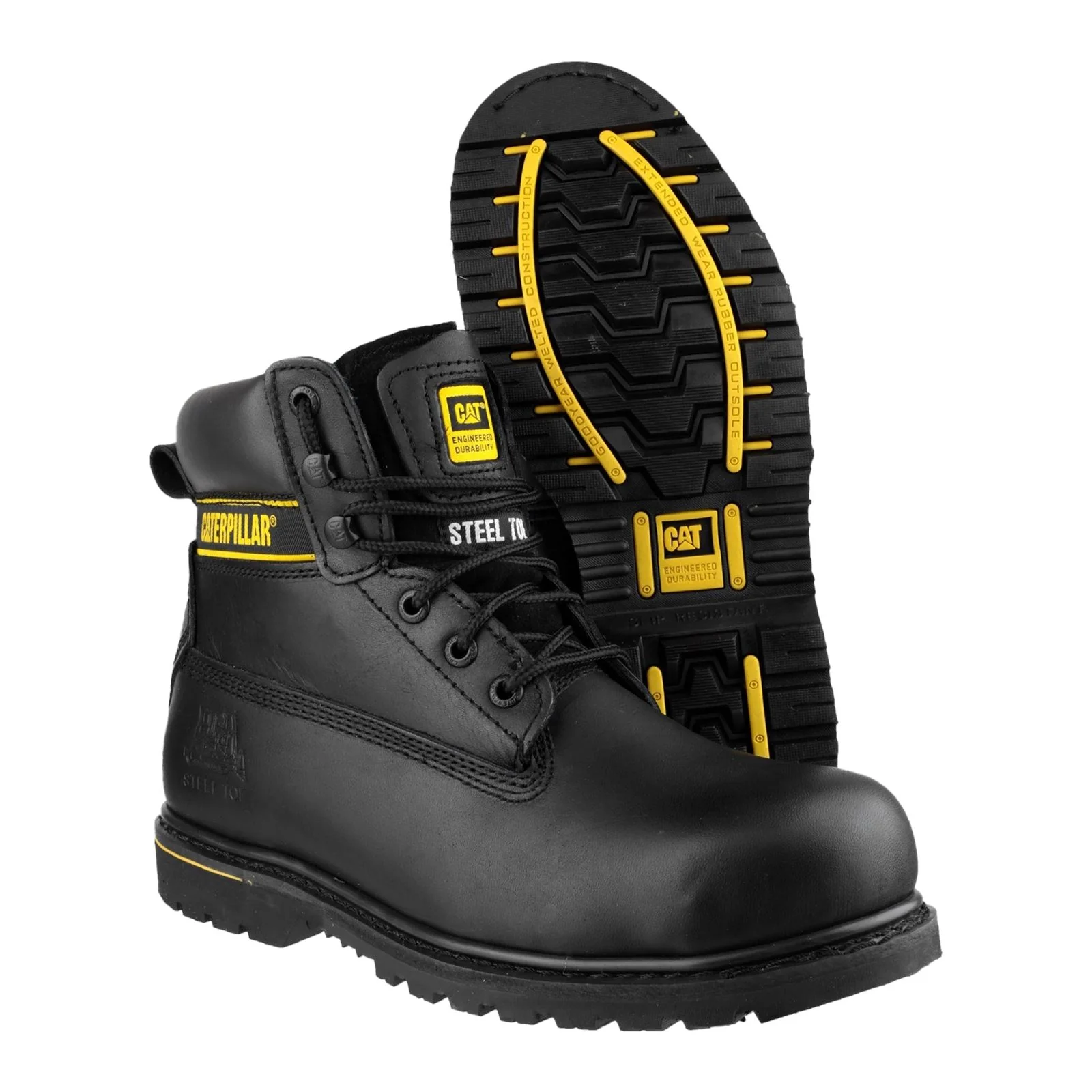 Caterpillar Men's Holton Safety Boot in Black - Image 9