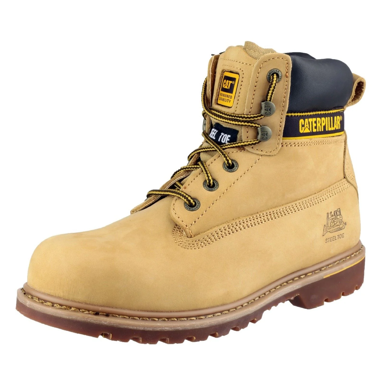 Caterpillar Men's Holton S3 Safety Boot in Honey - Image 6