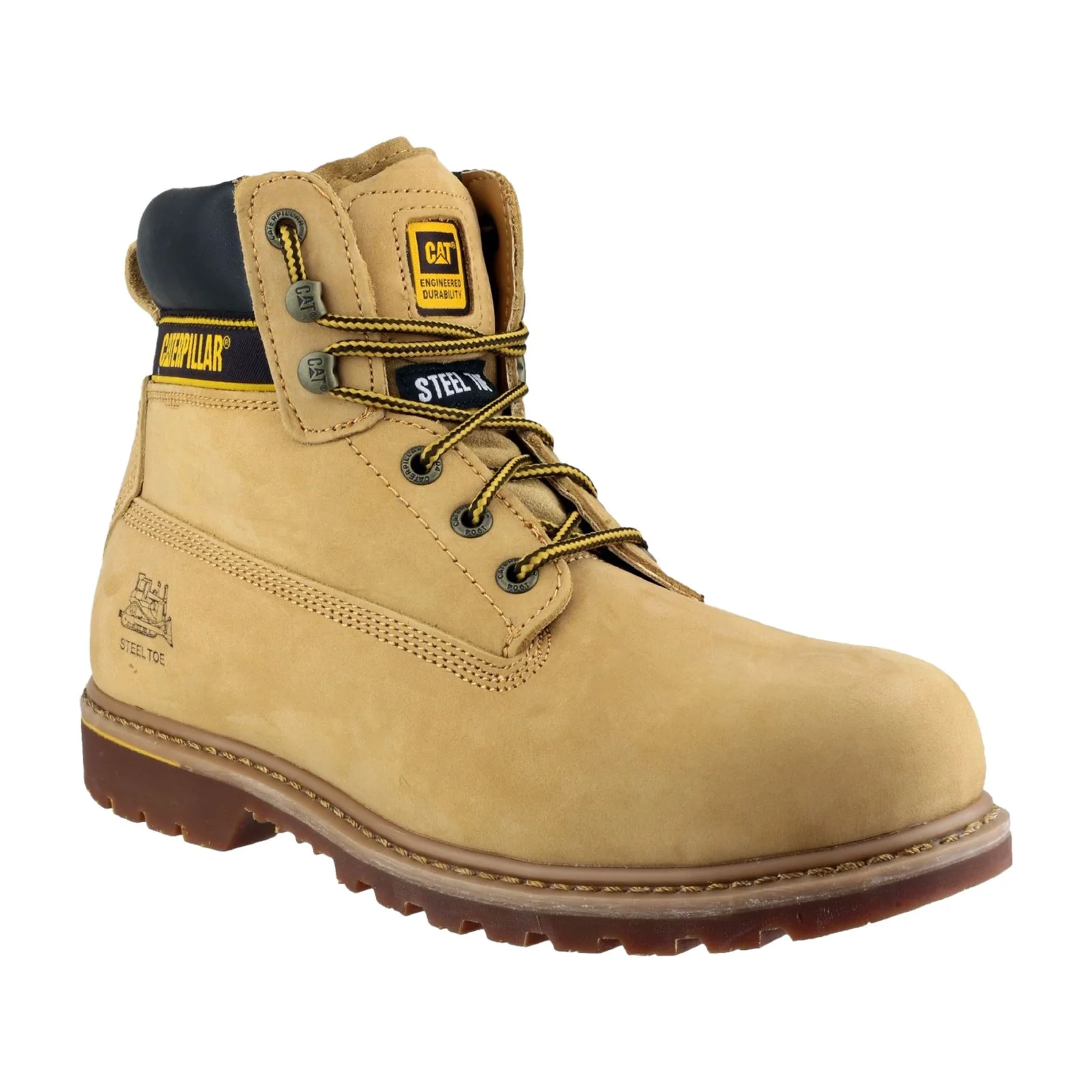 Caterpillar Men's Holton S3 Safety Boot in Honey - Image 8