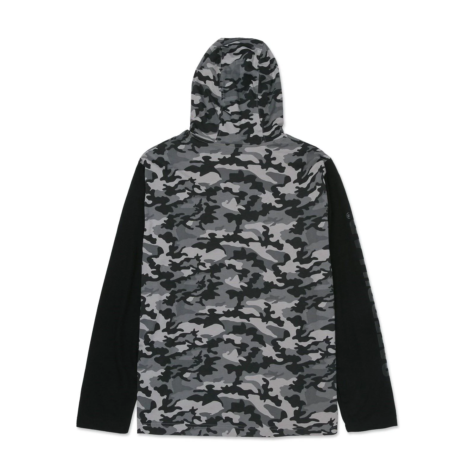 Caterpillar Men's Hooded Long Sleeve Tee in Stone Camo - Image 4