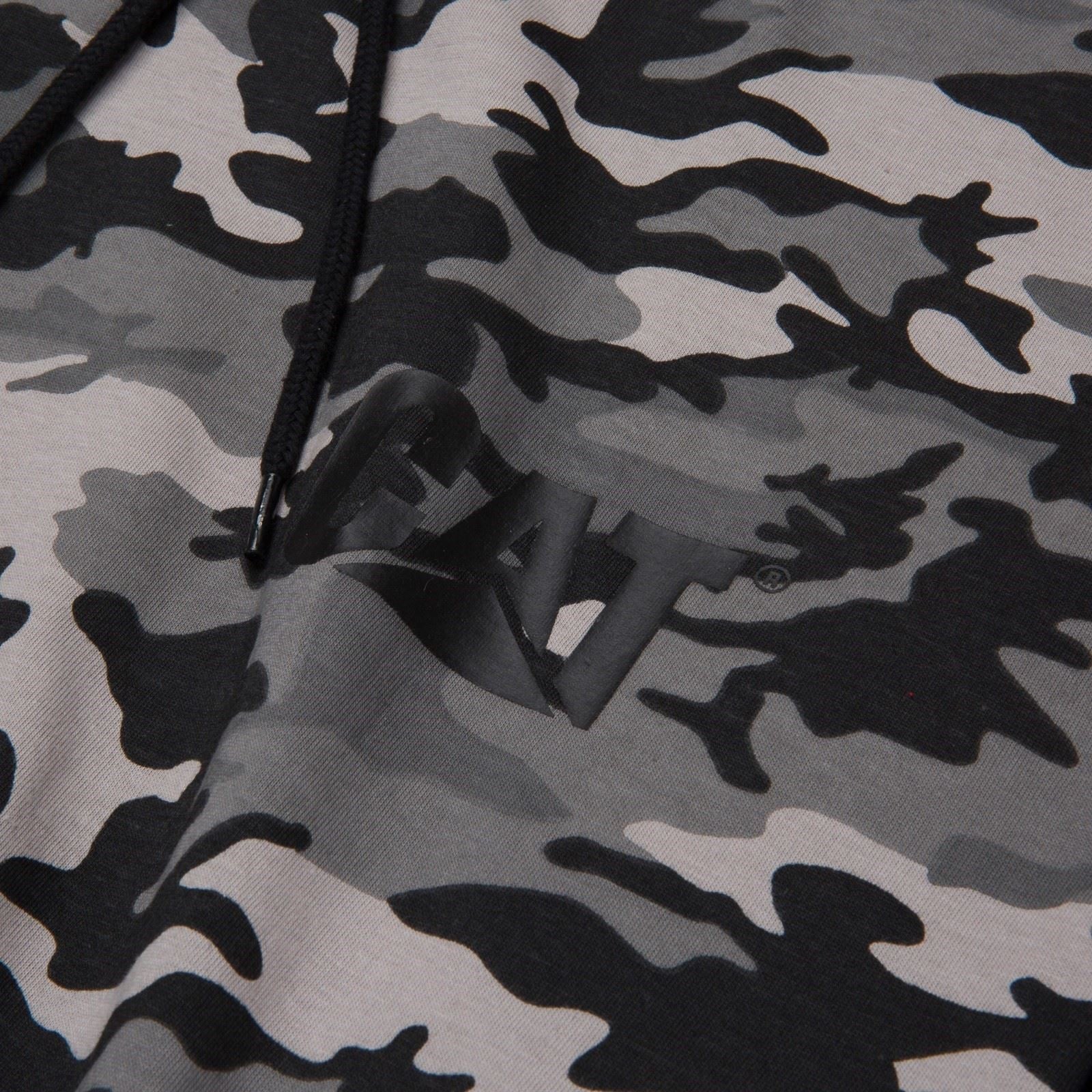 Caterpillar Men's Hooded Long Sleeve Tee in Stone Camo - Image 5