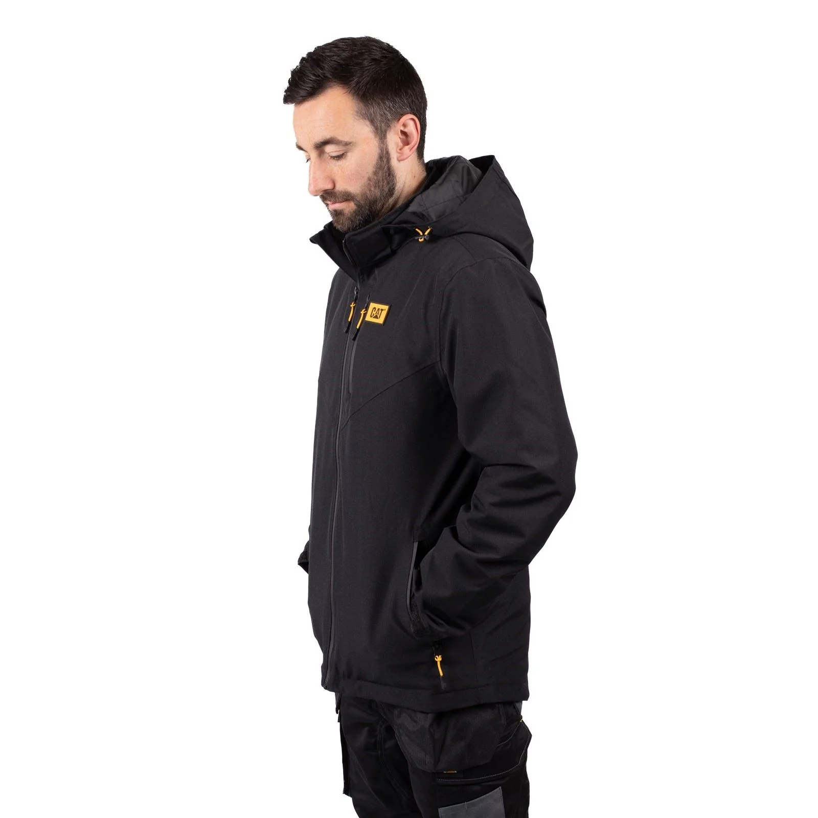 Caterpillar Men's Lightweight Insulated Jacket in Black - Image 3