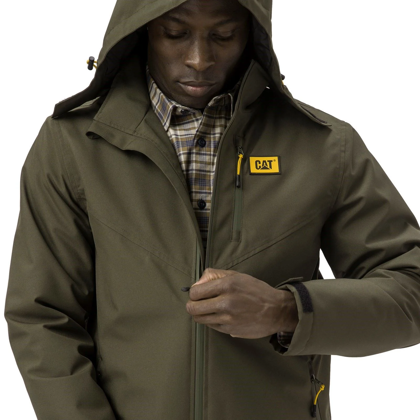 Caterpillar Men's Lightweight Insulated Jacket in Moss - Image 6