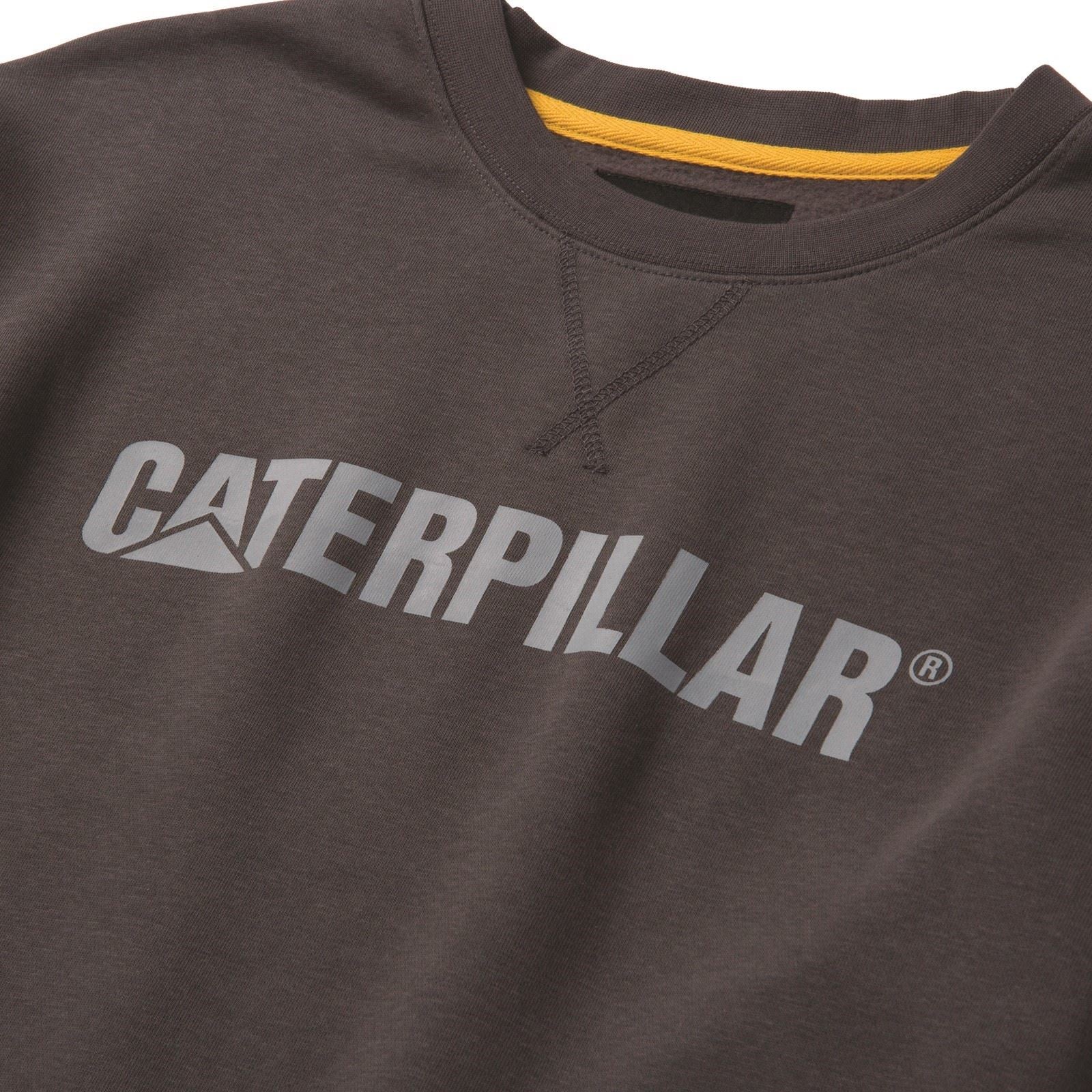 Caterpillar Men's Midweight Crewneck Sweatshirt in Magnet - Image 7