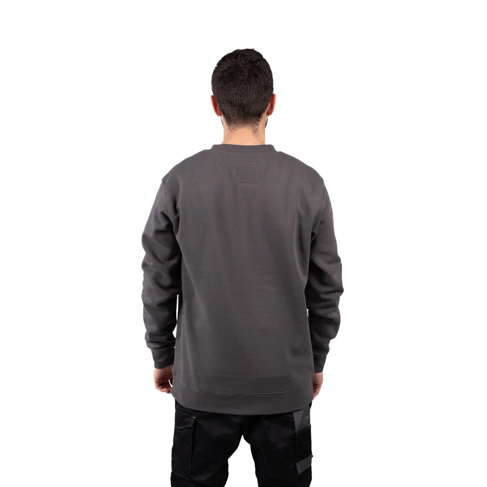 Caterpillar Men's Midweight Crewneck Sweatshirt in Magnet - Image 9