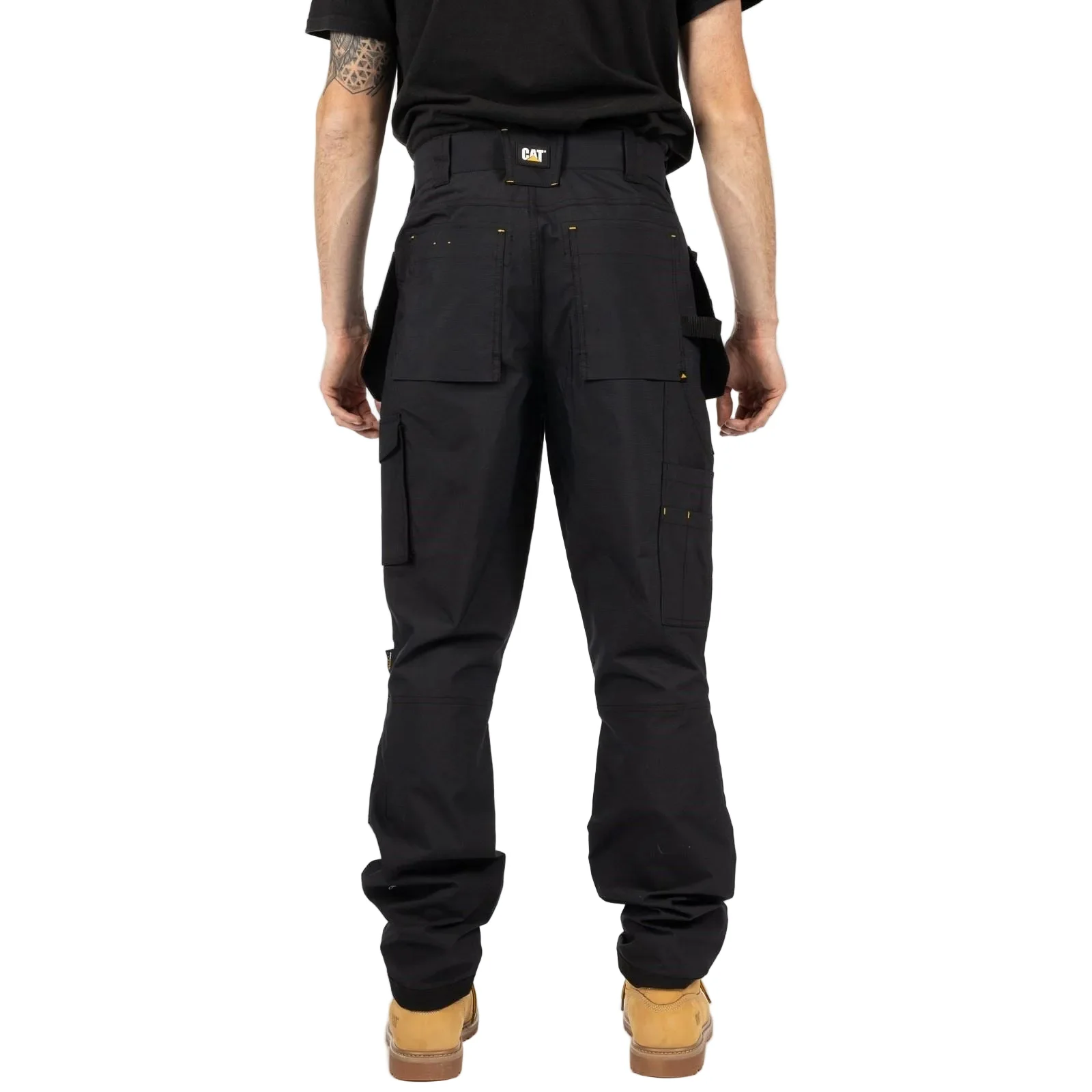 Caterpillar Nexus Holster Stretch Pocket Cotton Men's Black Outdoor Trousers - Image 2