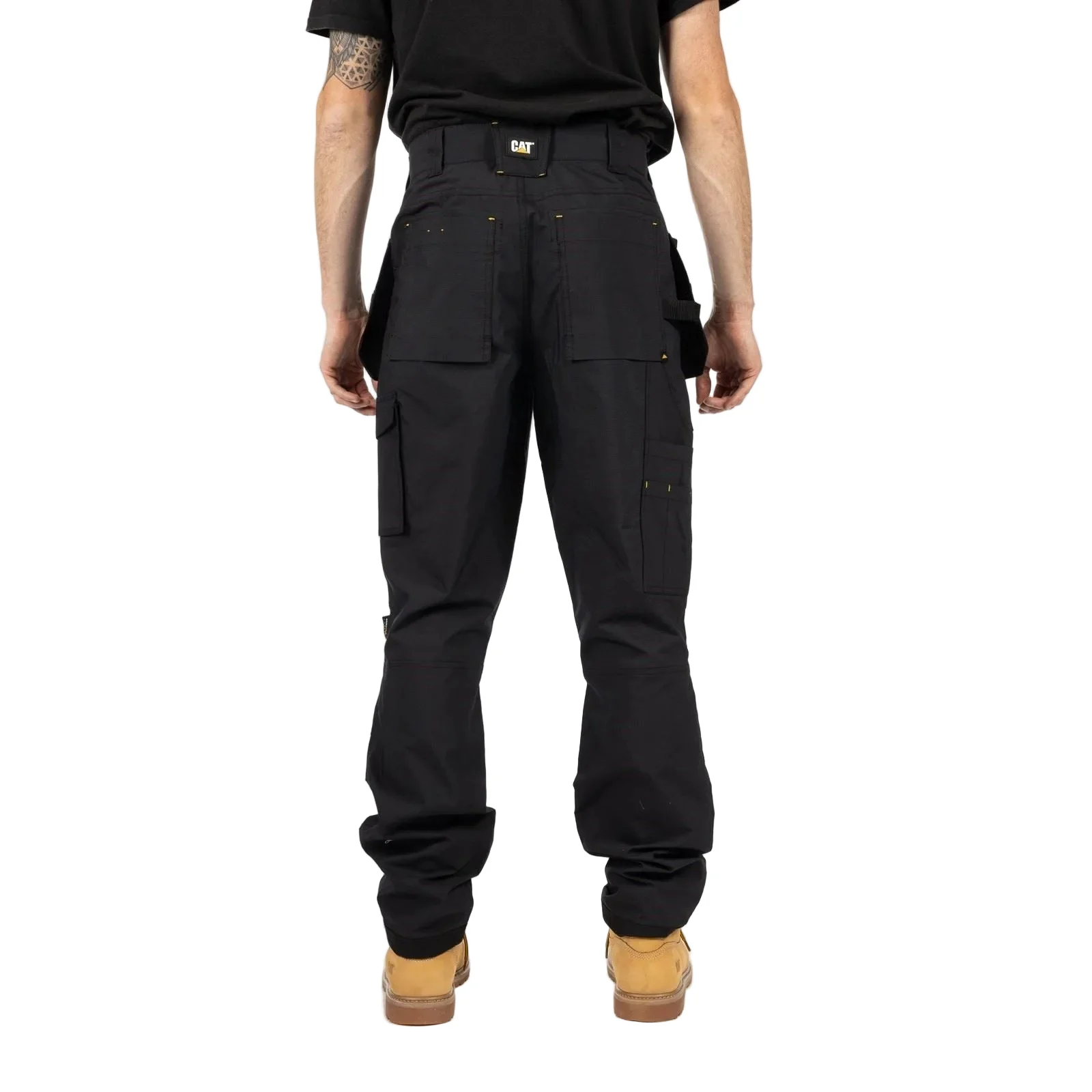 Caterpillar Nexus Holster Stretch Pocket Cotton Men's Black Outdoor Trousers - Image 2