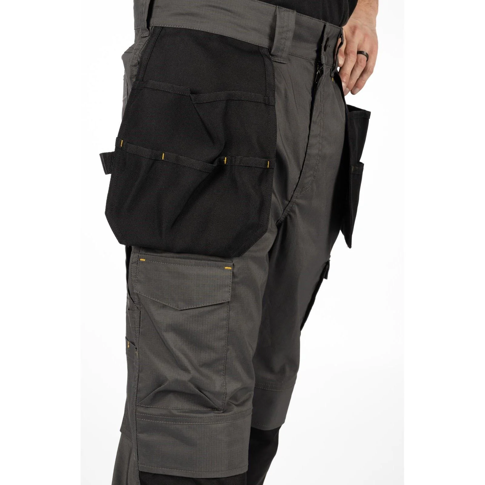 Caterpillar Nexus Holster Stretch Pocket Cotton Men's Grey Outdoor Trousers - Image 8