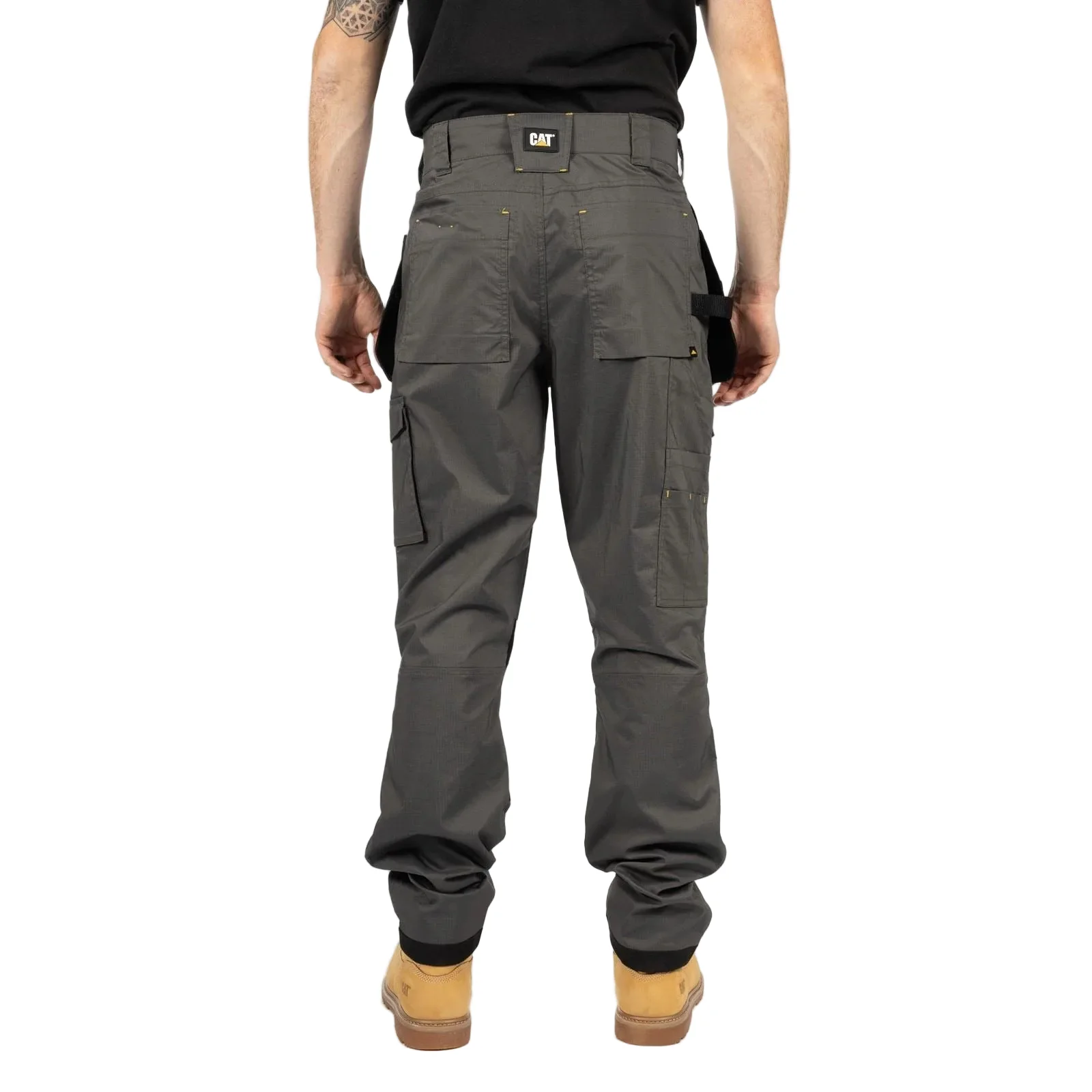 Caterpillar Nexus Holster Stretch Pocket Cotton Men's Grey Outdoor Trousers - Image 2