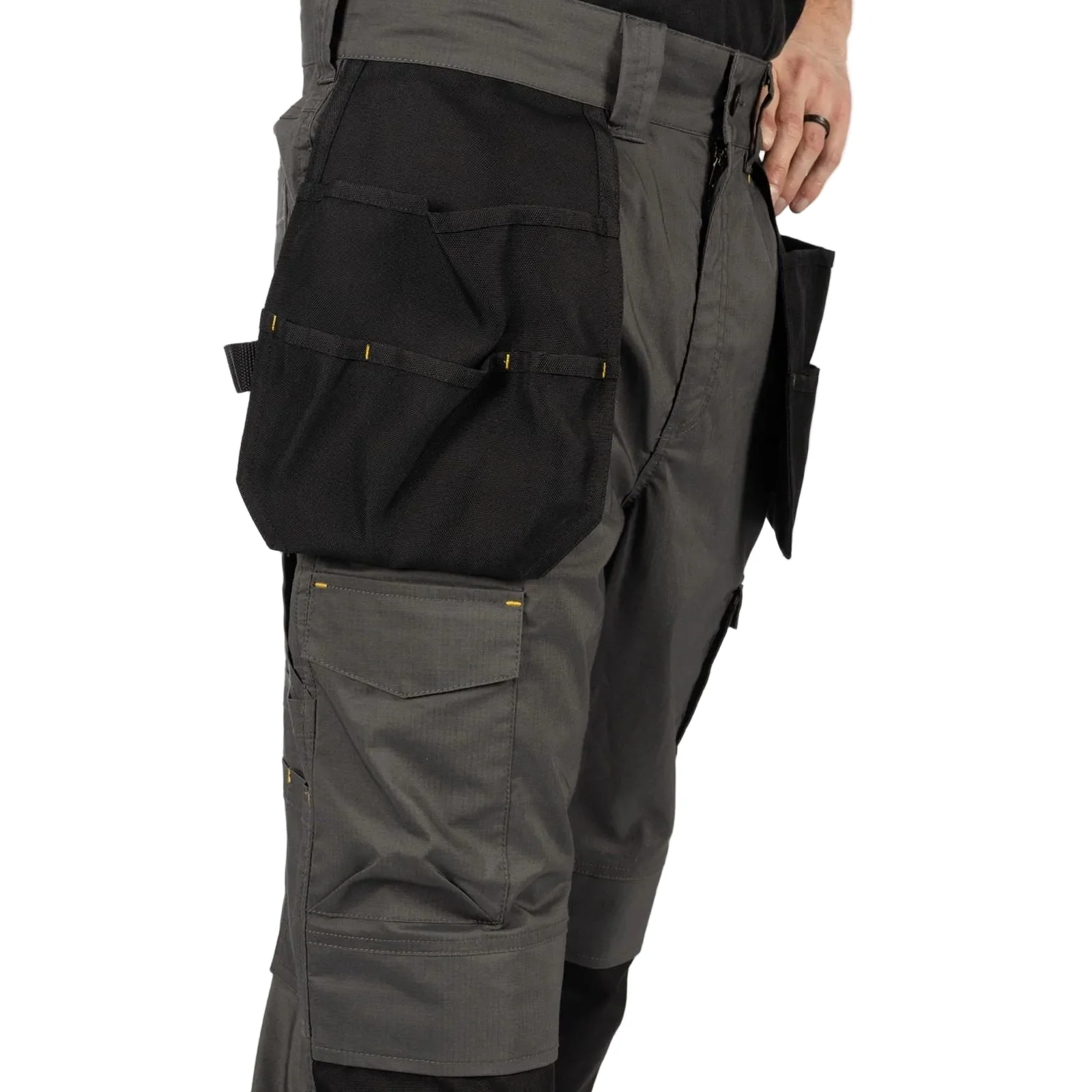 Caterpillar Nexus Holster Stretch Pocket Cotton Men's Grey Outdoor Trousers - Image 8