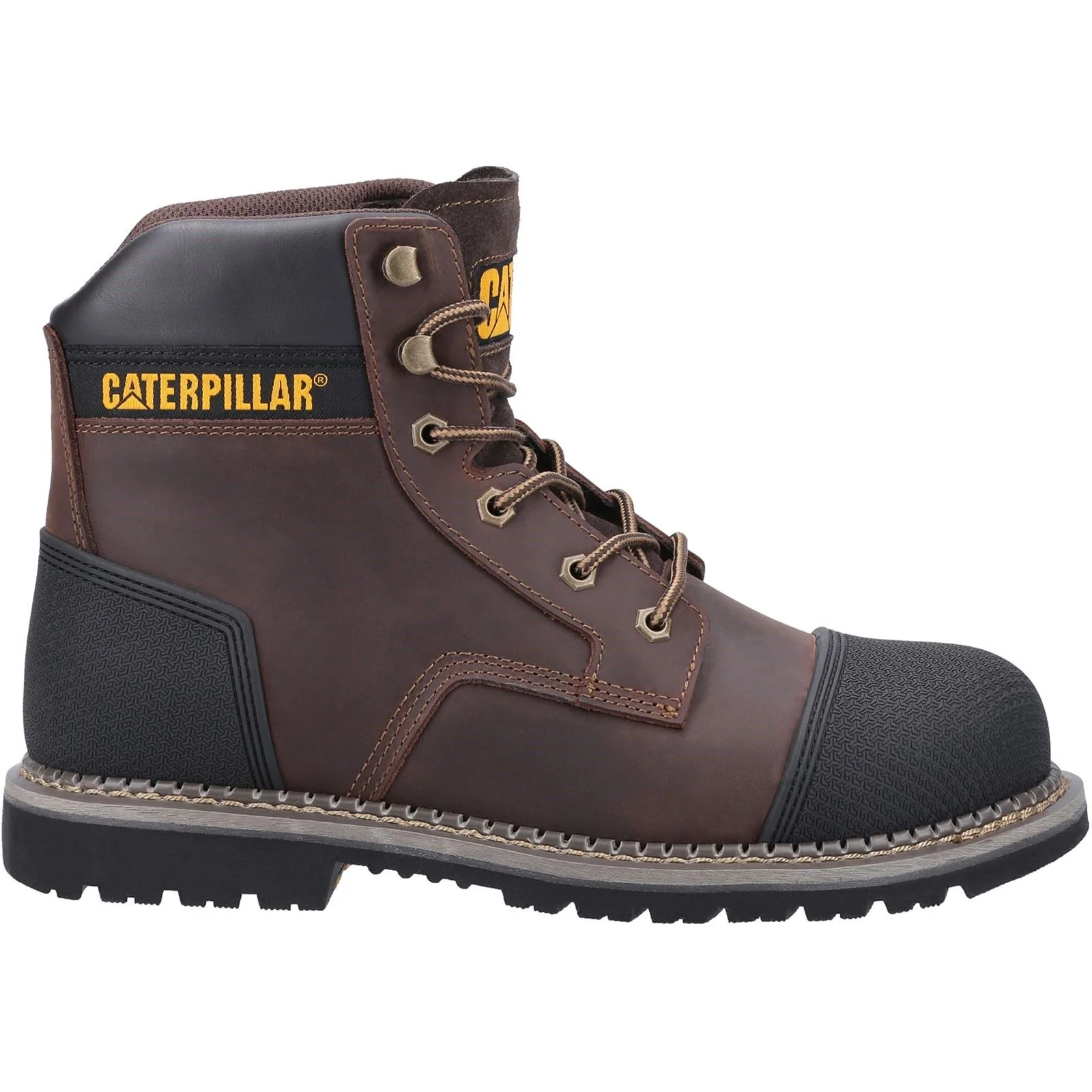 Caterpillar Men's Powerplant S3 Safety Boot in Brown - Image 4
