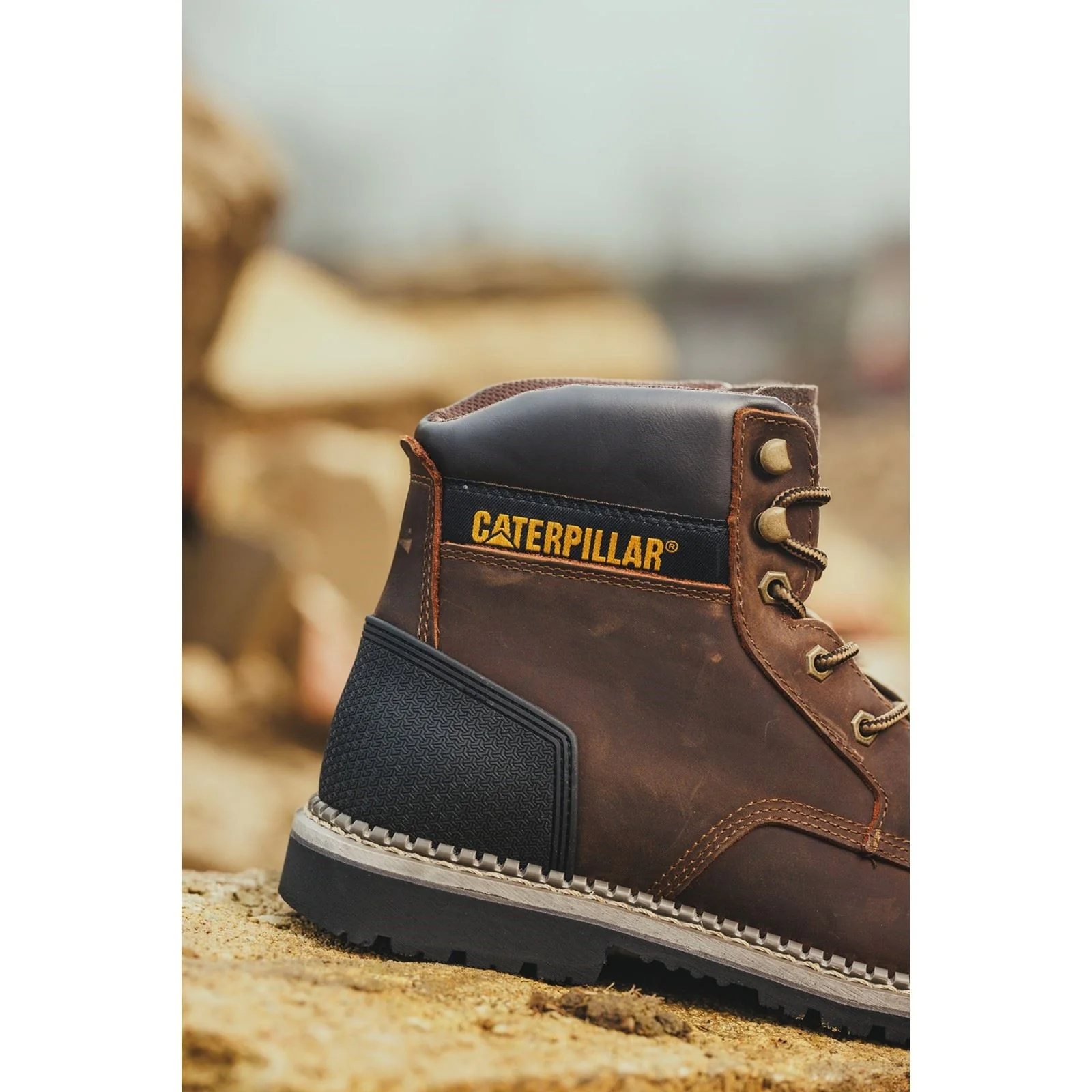 Caterpillar Men's Powerplant S3 Safety Boot in Brown - Image 8