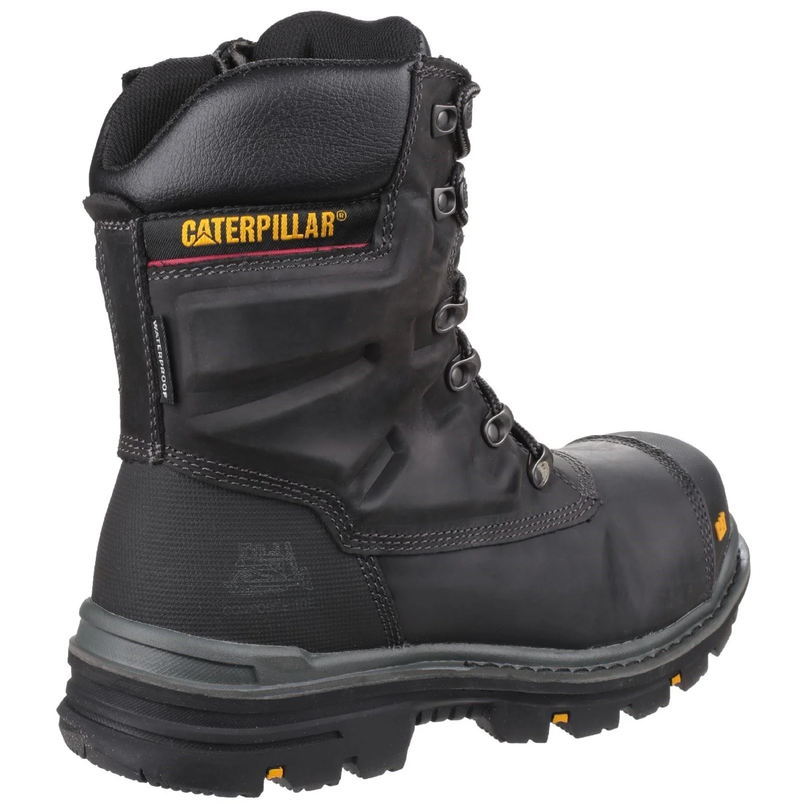 Caterpillar Men's Premier Waterproof Safety Boot in Black - Image 2